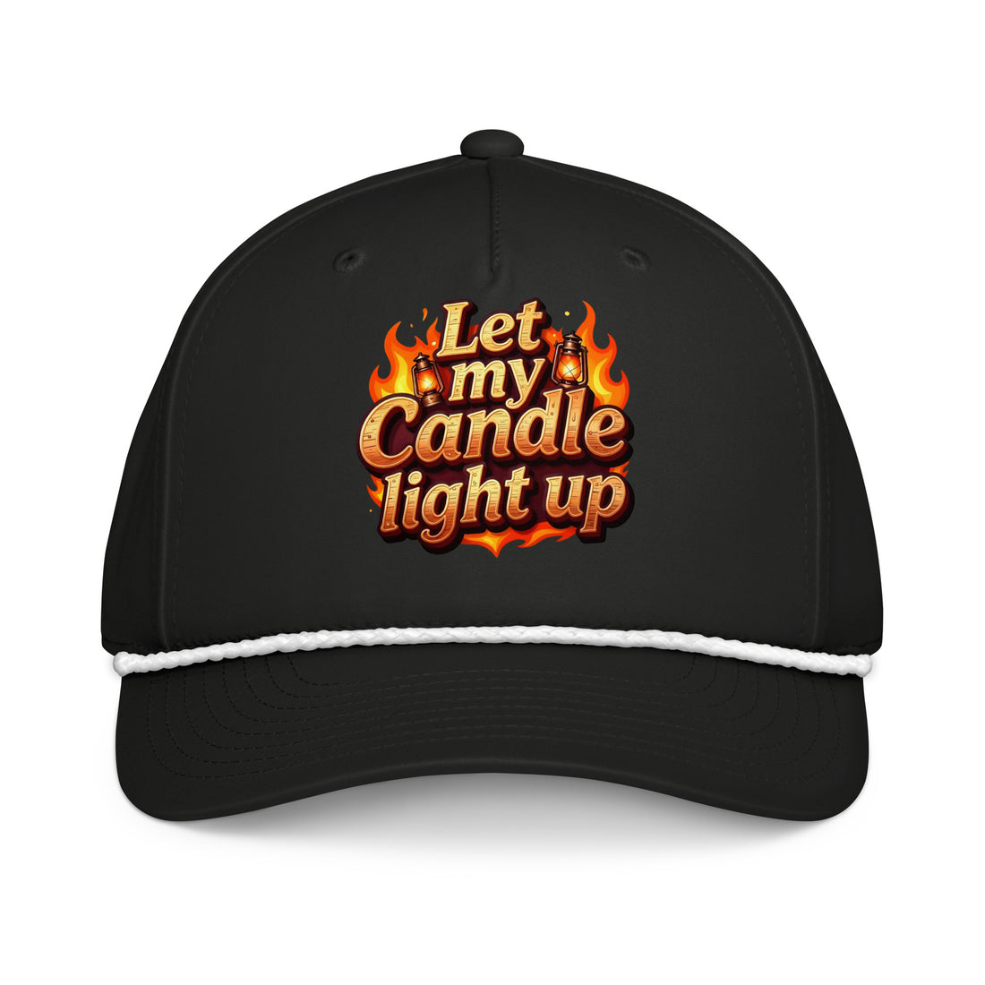 Classic rope cap - Let My Candle Light Up Rope Cap – Radiant Power for Elite Achievers by printfluence.net