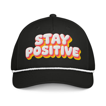 Inspirational Quotes Lovers | Classic Rope Cap — STAY POSITIVE. by printfluence