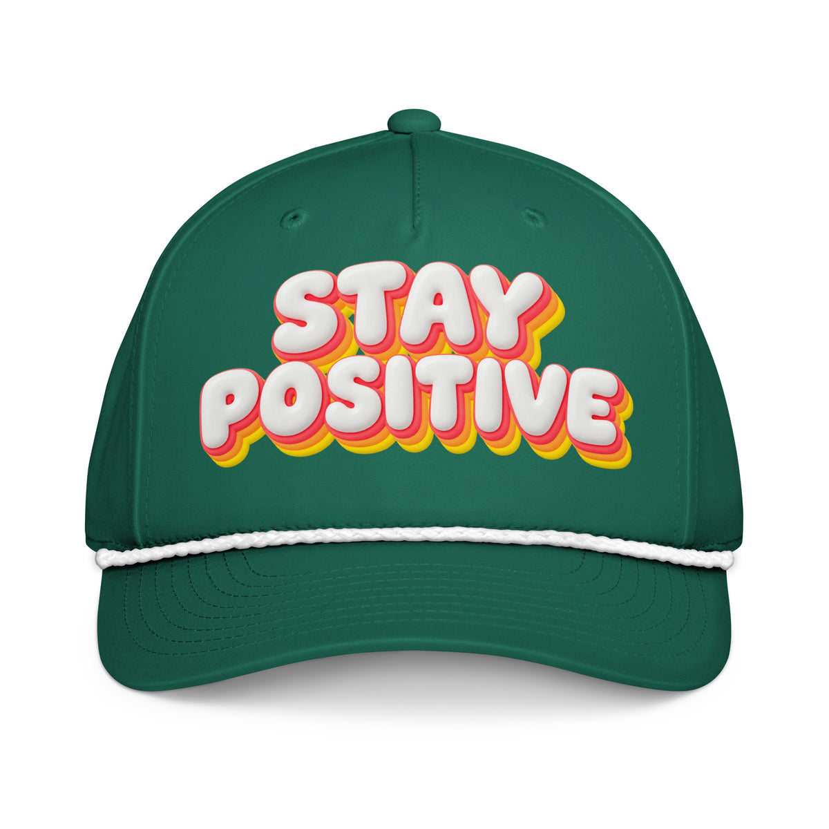 Inspirational Quotes Lovers | Classic Rope Cap — STAY POSITIVE. by printfluence