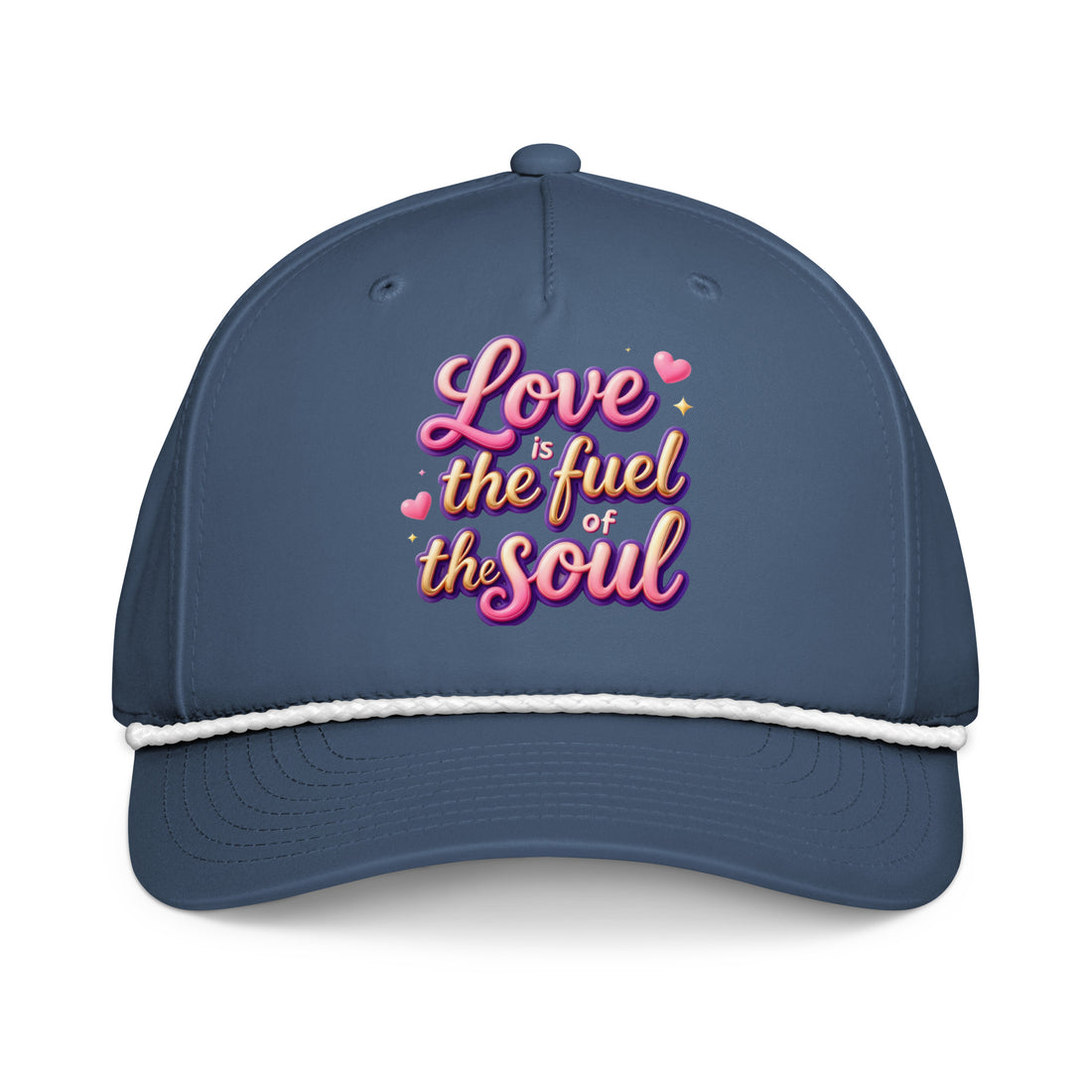 Classic rope cap - Love Is the Fuel of the Soul – Classic Rope Cap for Bold Achievers by printfluence.net