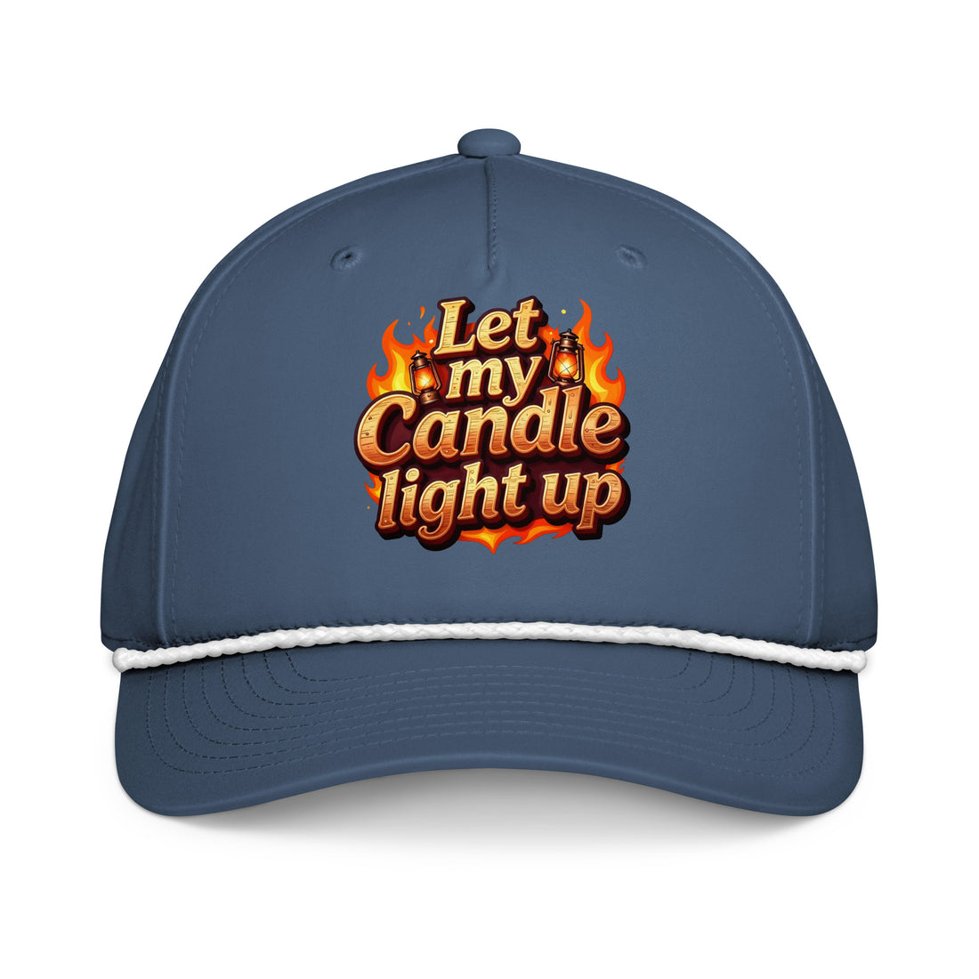 Classic rope cap - Let My Candle Light Up Rope Cap – Radiant Power for Elite Achievers by printfluence.net