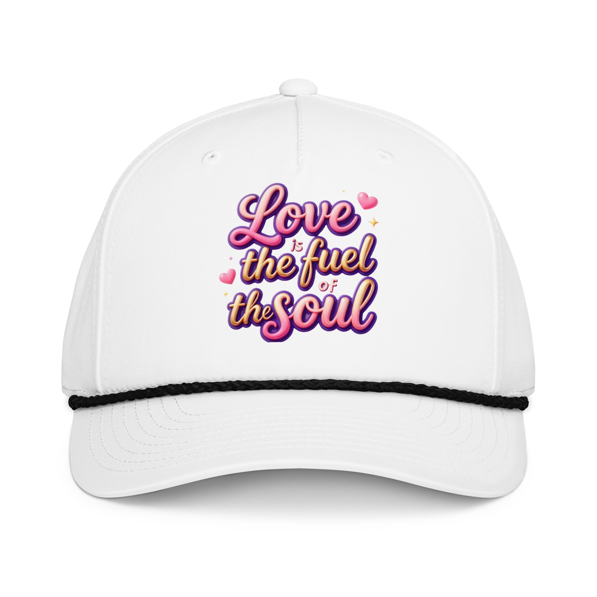 Classic rope cap - Love Is the Fuel of the Soul – Classic Rope Cap for Bold Achievers by printfluence.net