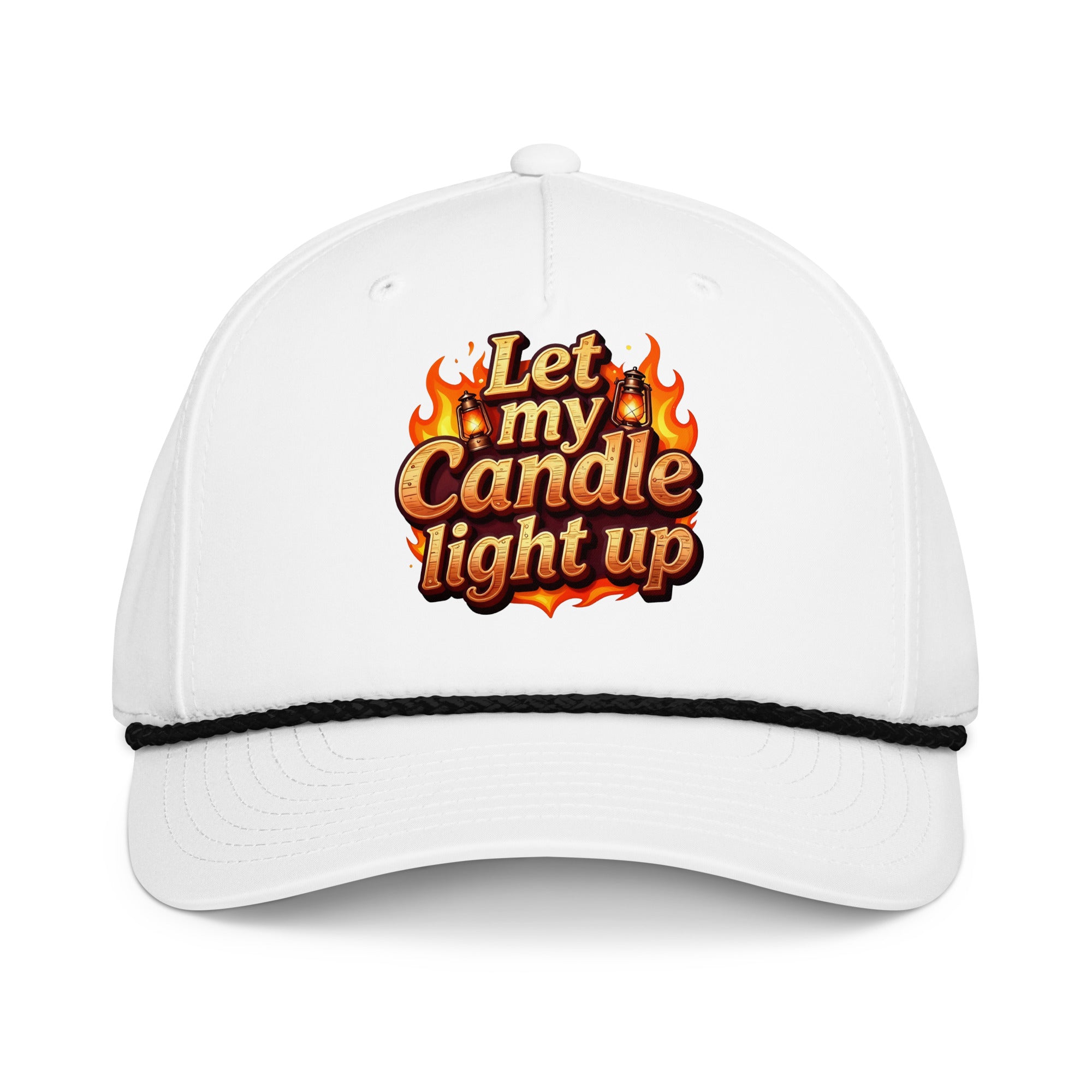 Classic rope cap - Let My Candle Light Up Rope Cap – Radiant Power for Elite Achievers by printfluence.net