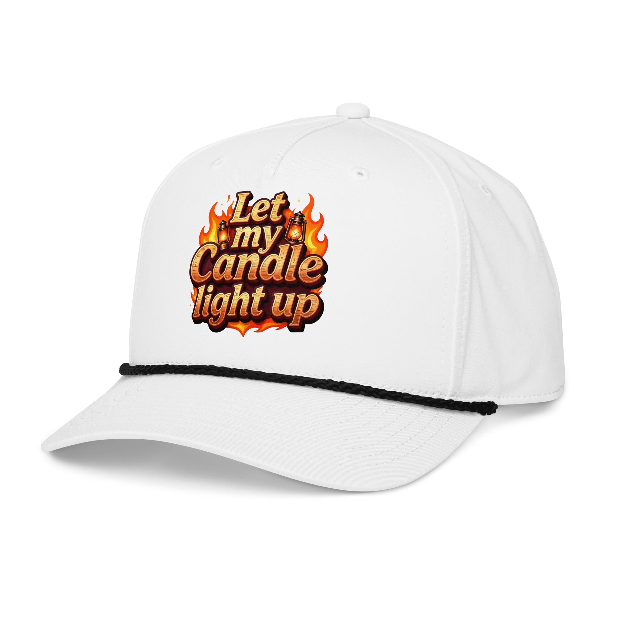 Classic rope cap - Let My Candle Light Up Rope Cap – Radiant Power for Elite Achievers by printfluence.net