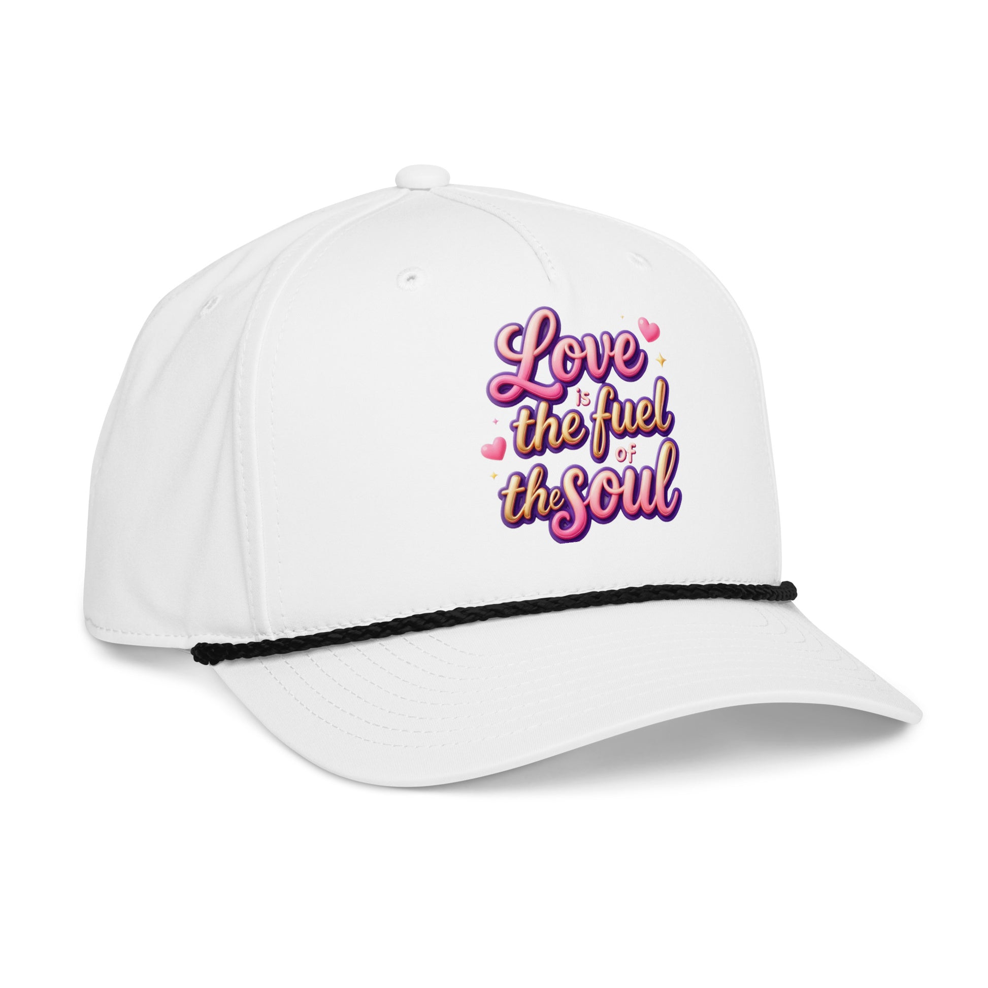 Classic rope cap - Love Is the Fuel of the Soul – Classic Rope Cap for Bold Achievers by printfluence.net