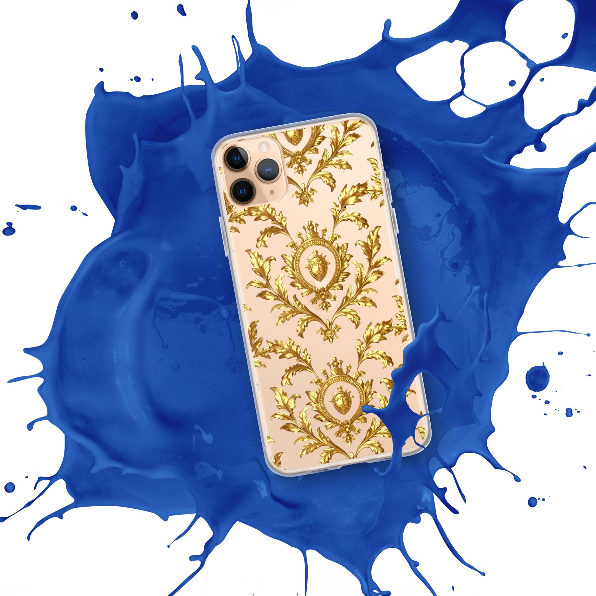 Clear Case for iPhone® - Royal Golden iPhone Case – Elite Clear Luxury by printfluence.net