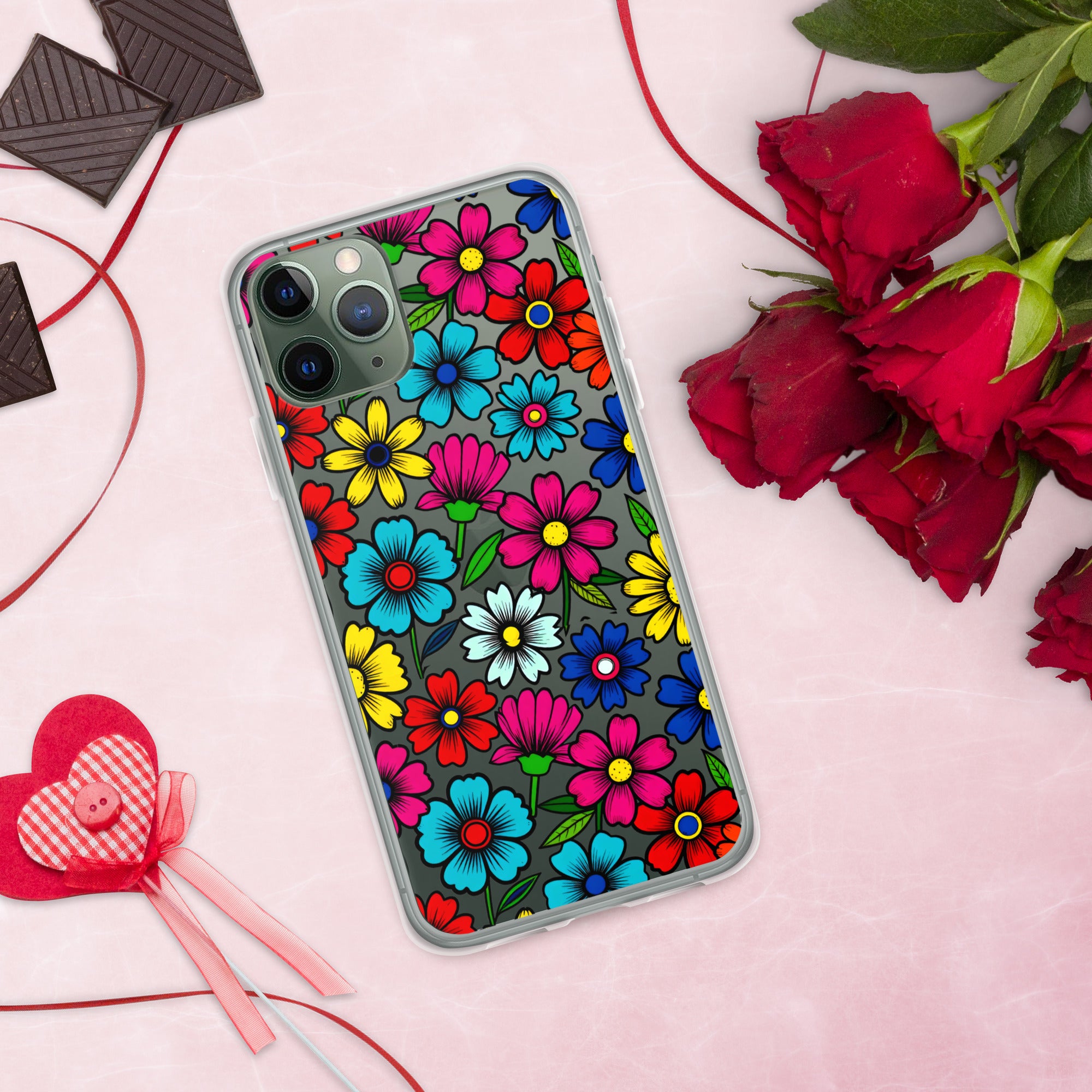Clear Case for iPhone® - Elite Floral Formations iPhone Case – Success Bloom Luxury by printfluence.net
