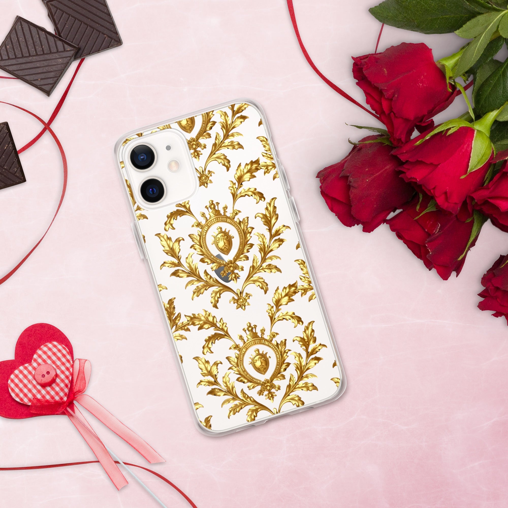 Clear Case for iPhone® - Royal Golden iPhone Case – Elite Clear Luxury by printfluence.net