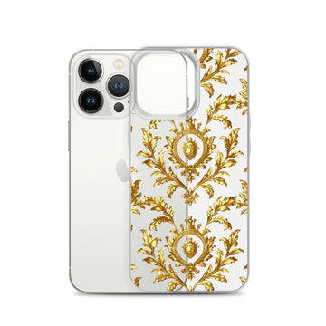 Clear Case for iPhone® - Royal Golden iPhone Case – Elite Clear Luxury by printfluence.net