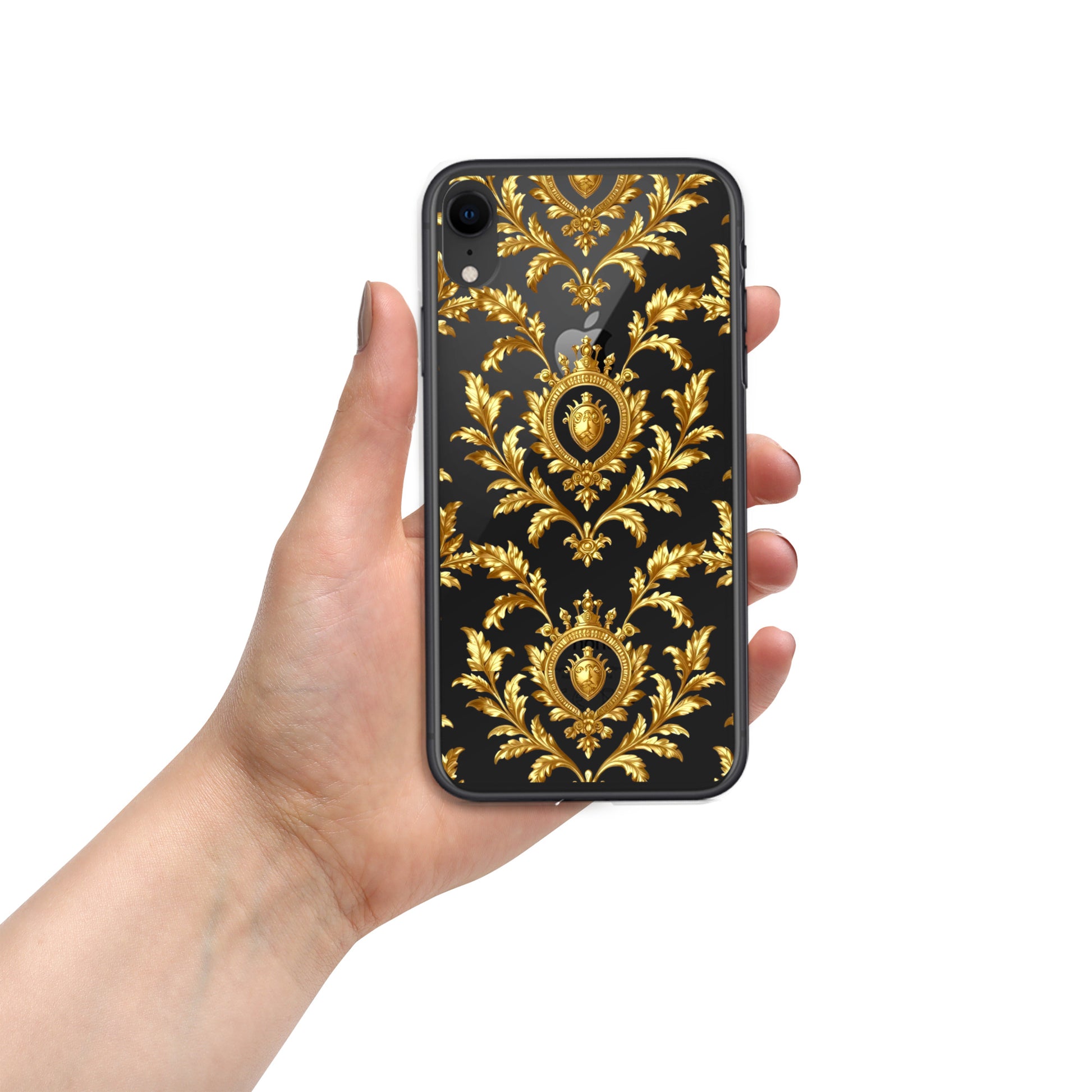 Clear Case for iPhone® - Royal Golden iPhone Case – Elite Clear Luxury by printfluence.net