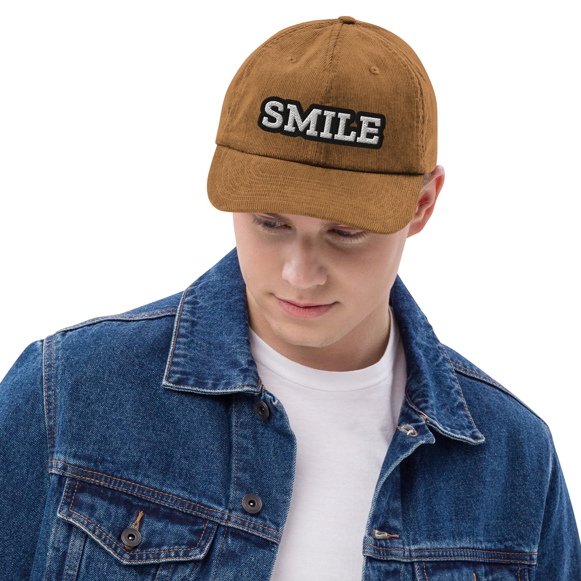 Corduroy hat - SMILE – Premium Corduroy Hat for Successful Visionaries by printfluence.net