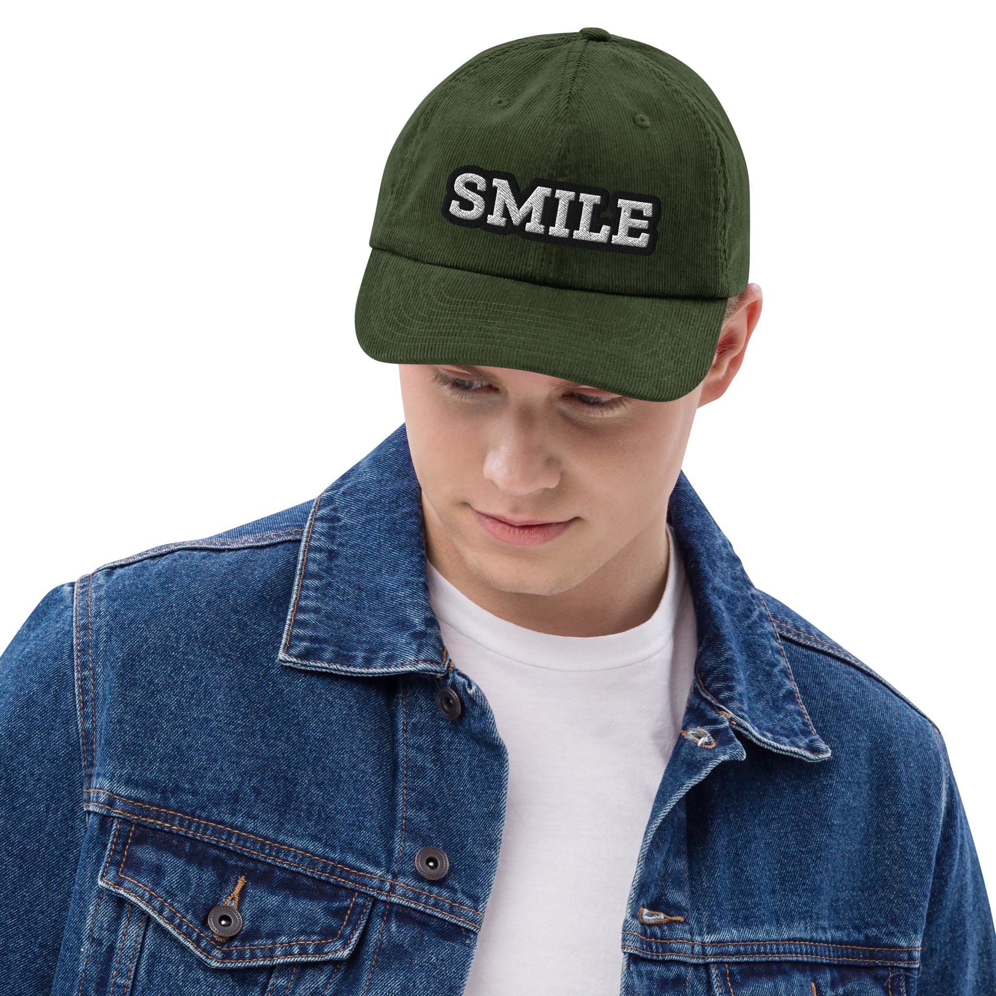 Corduroy hat - SMILE – Premium Corduroy Hat for Successful Visionaries by printfluence.net