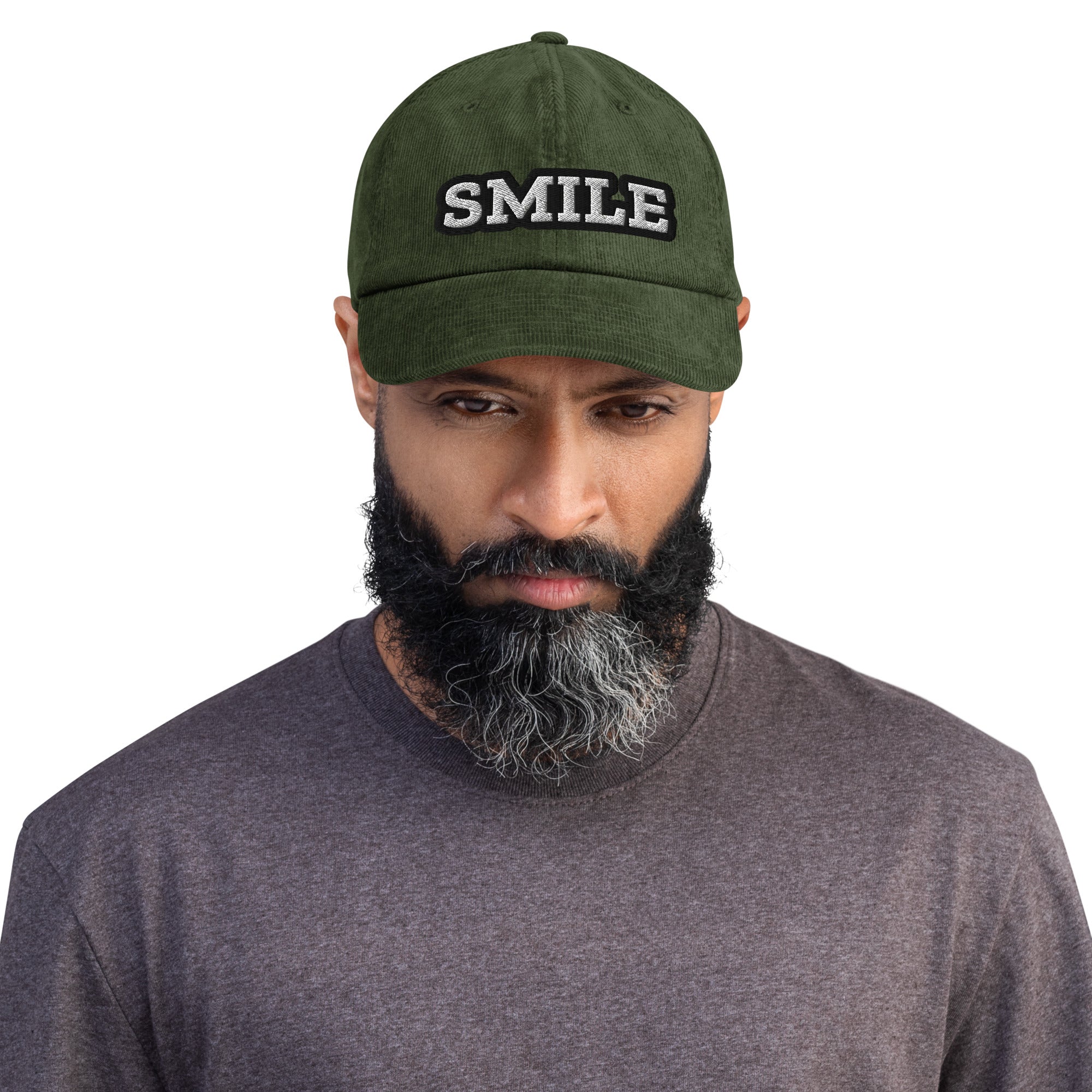 Corduroy hat - SMILE – Premium Corduroy Hat for Successful Visionaries by printfluence.net