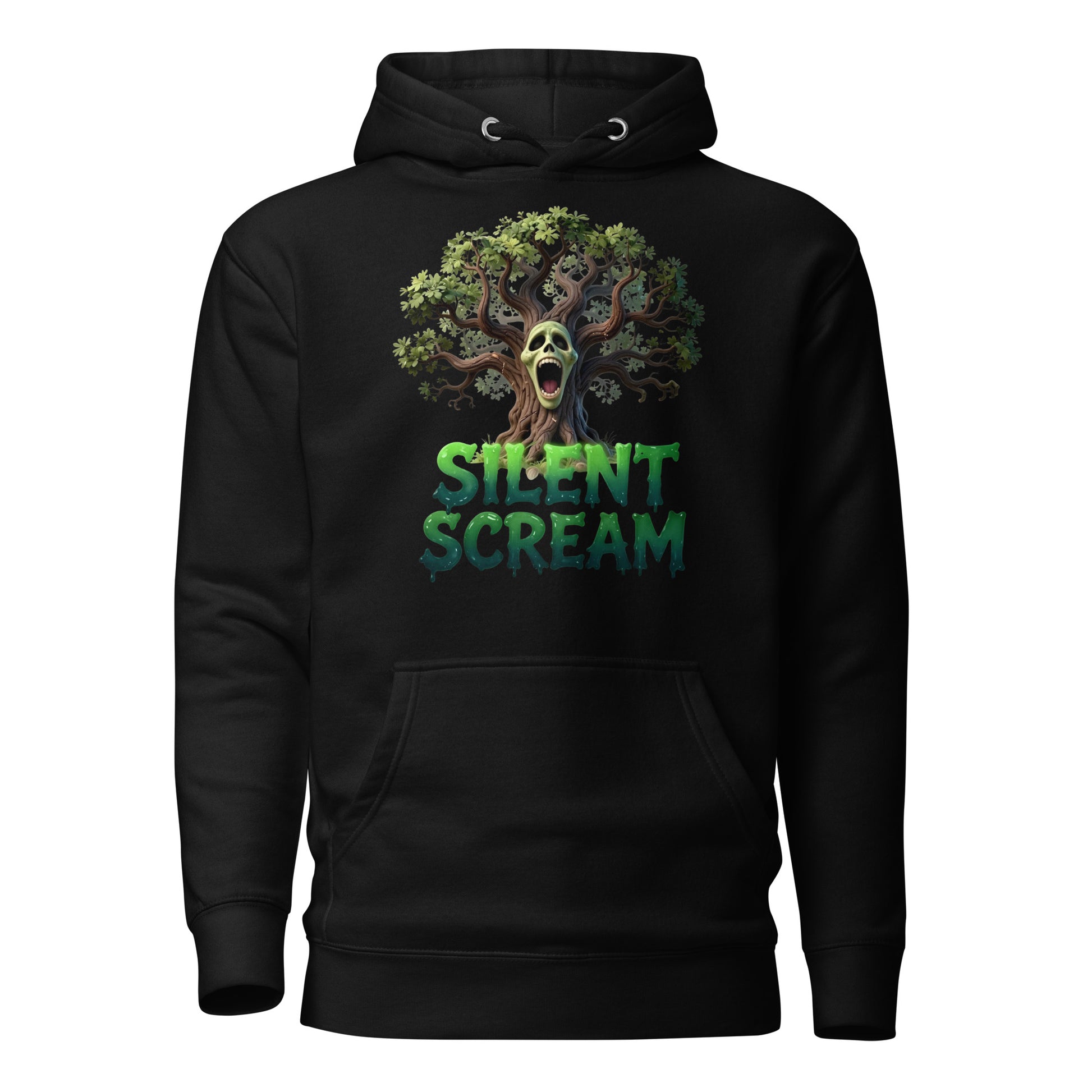 Unisex Hoodie - Silent Scream Horror Tree Unisex Hoodie – Dark Power for Elite Creators by printfluence.net