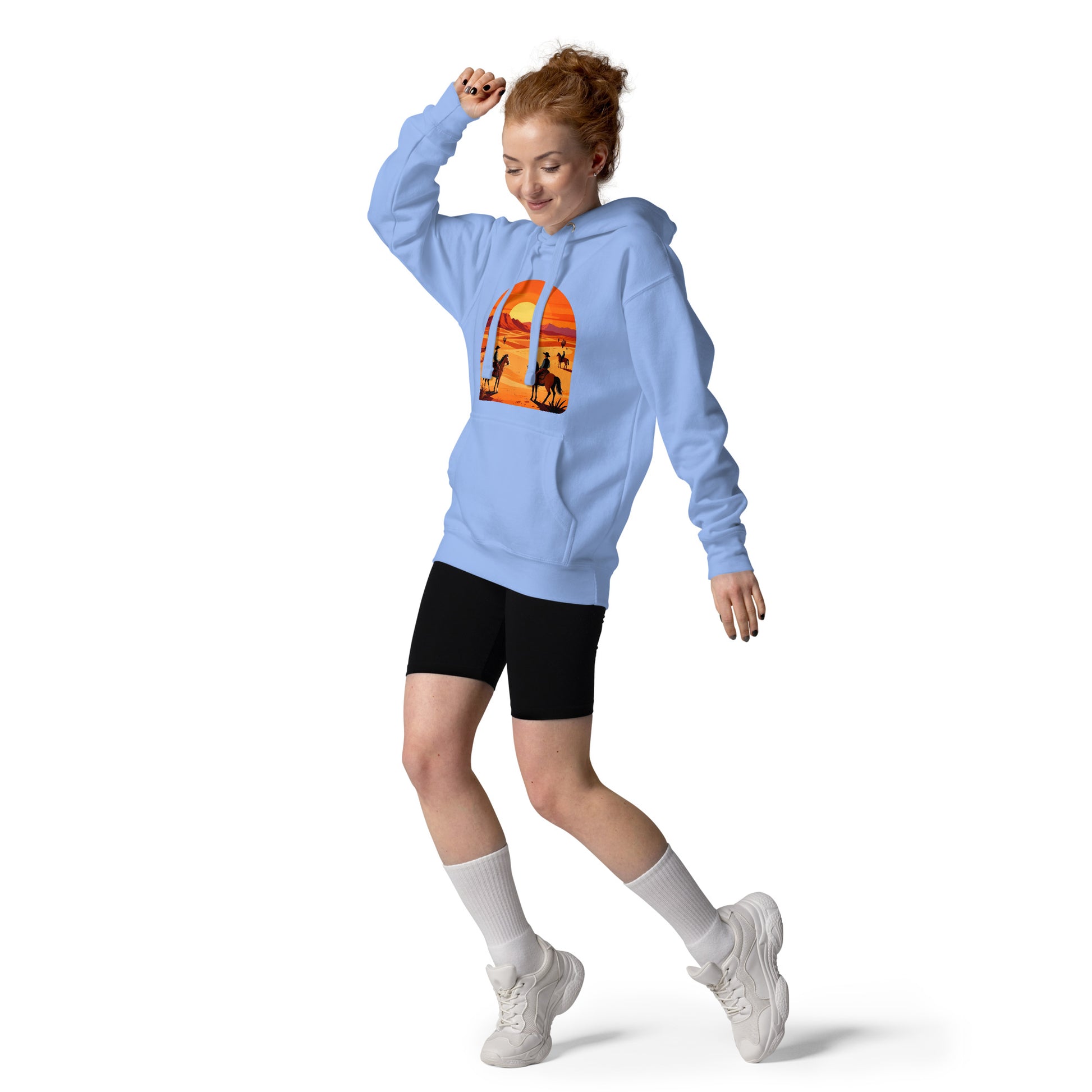 Unisex Hoodie - Elite Western Sunset Hoodie – Cowboy Legacy for Winners by printfluence.net