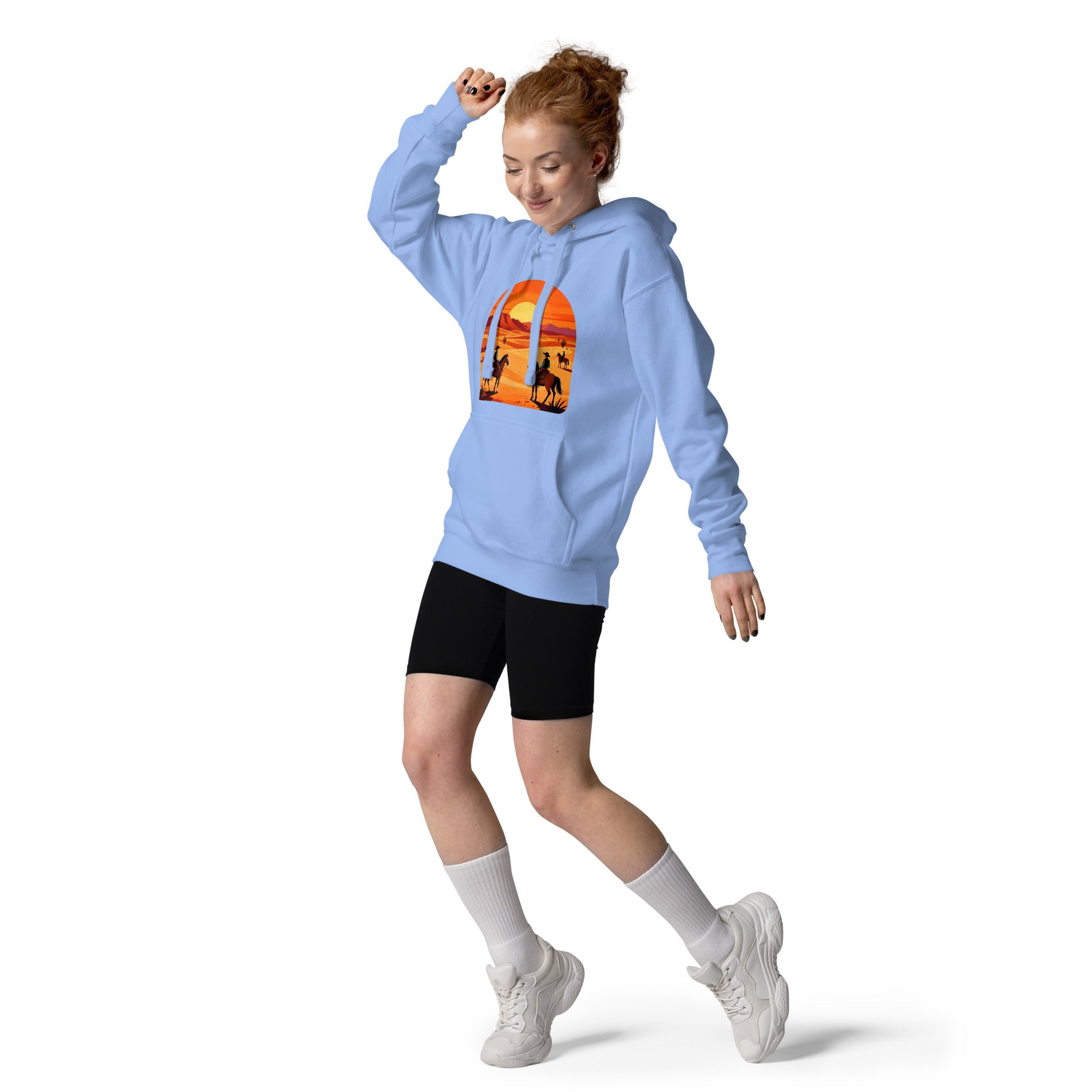 Unisex Hoodie - Elite Western Sunset Hoodie – Cowboy Legacy for Winners by printfluence.net