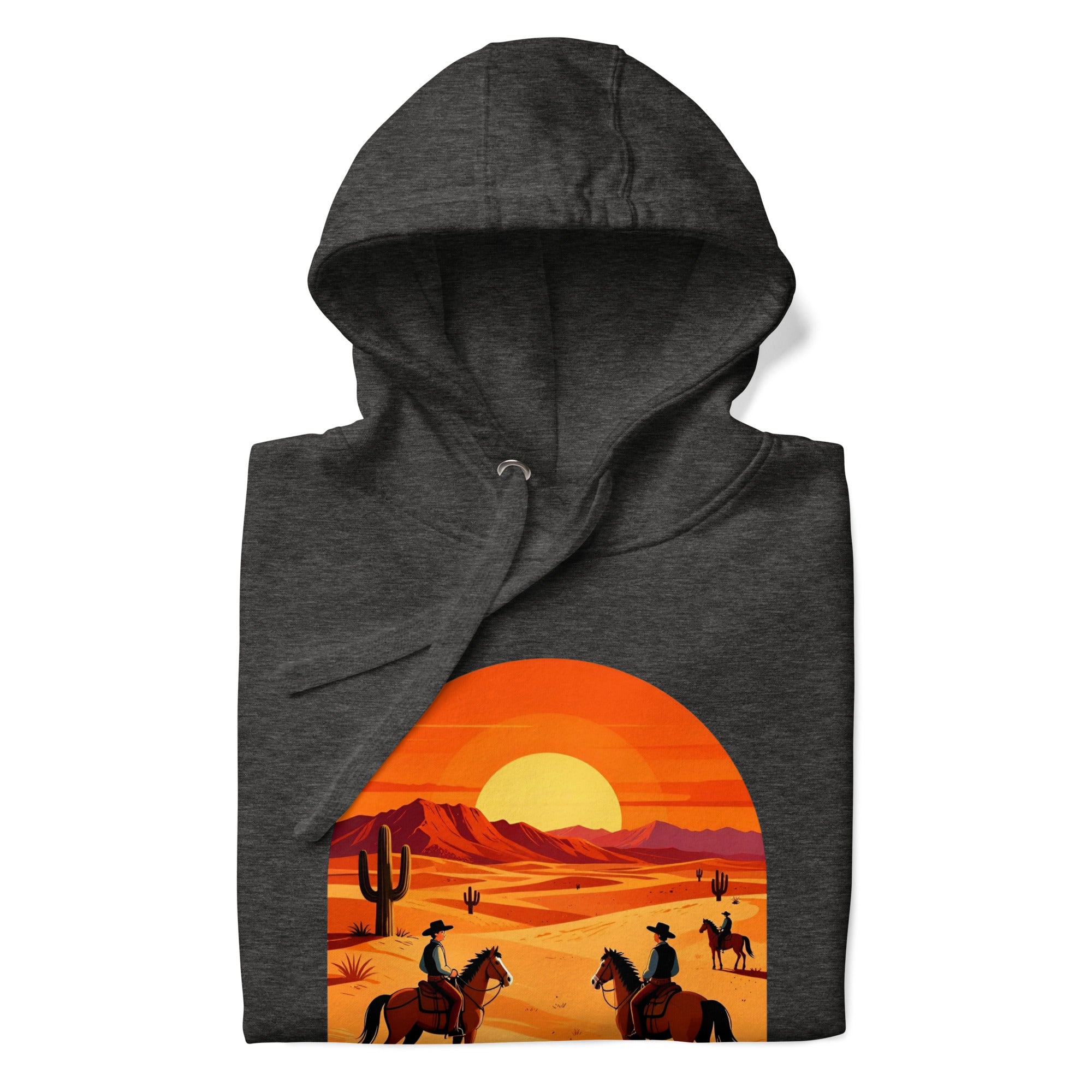 Unisex Hoodie - Elite Western Sunset Hoodie – Cowboy Legacy for Winners by printfluence.net