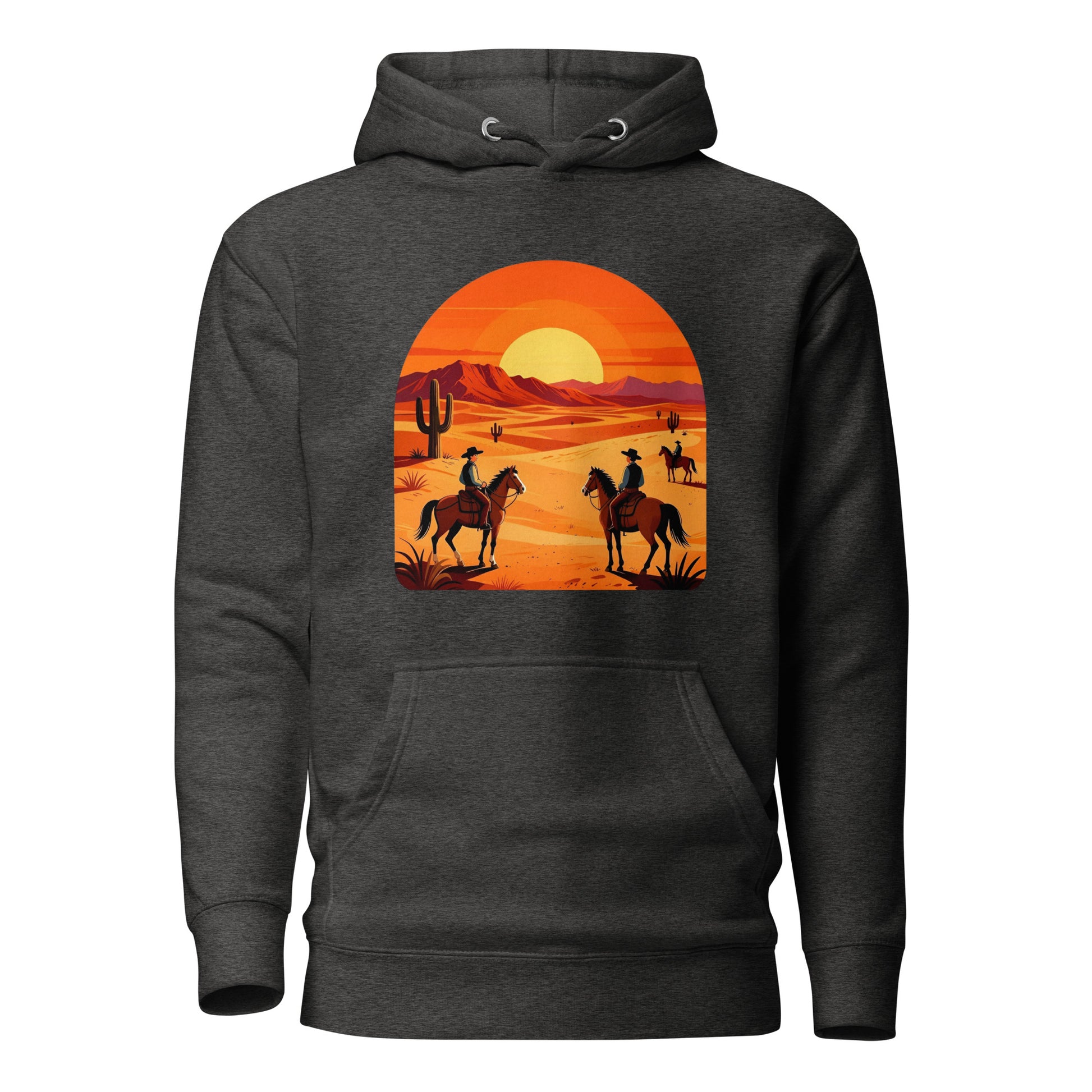 Unisex Hoodie - Elite Western Sunset Hoodie – Cowboy Legacy for Winners by printfluence.net