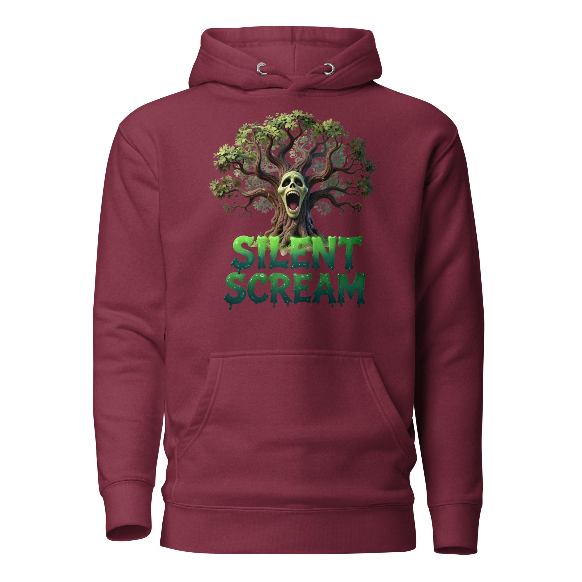 Unisex Hoodie - Silent Scream Horror Tree Unisex Hoodie – Dark Power for Elite Creators by printfluence.net