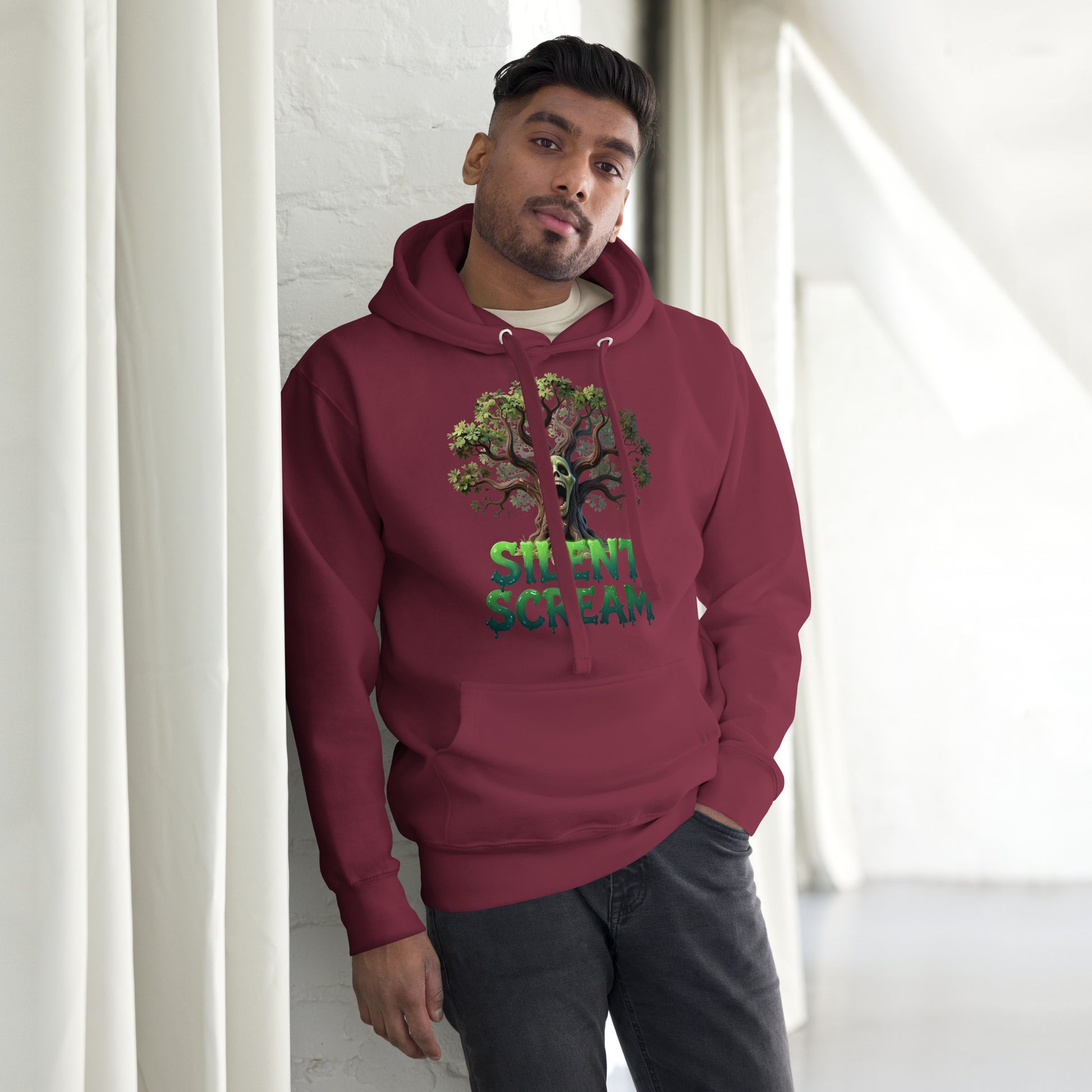 Unisex Hoodie - Silent Scream Horror Tree Unisex Hoodie – Dark Power for Elite Creators by printfluence.net