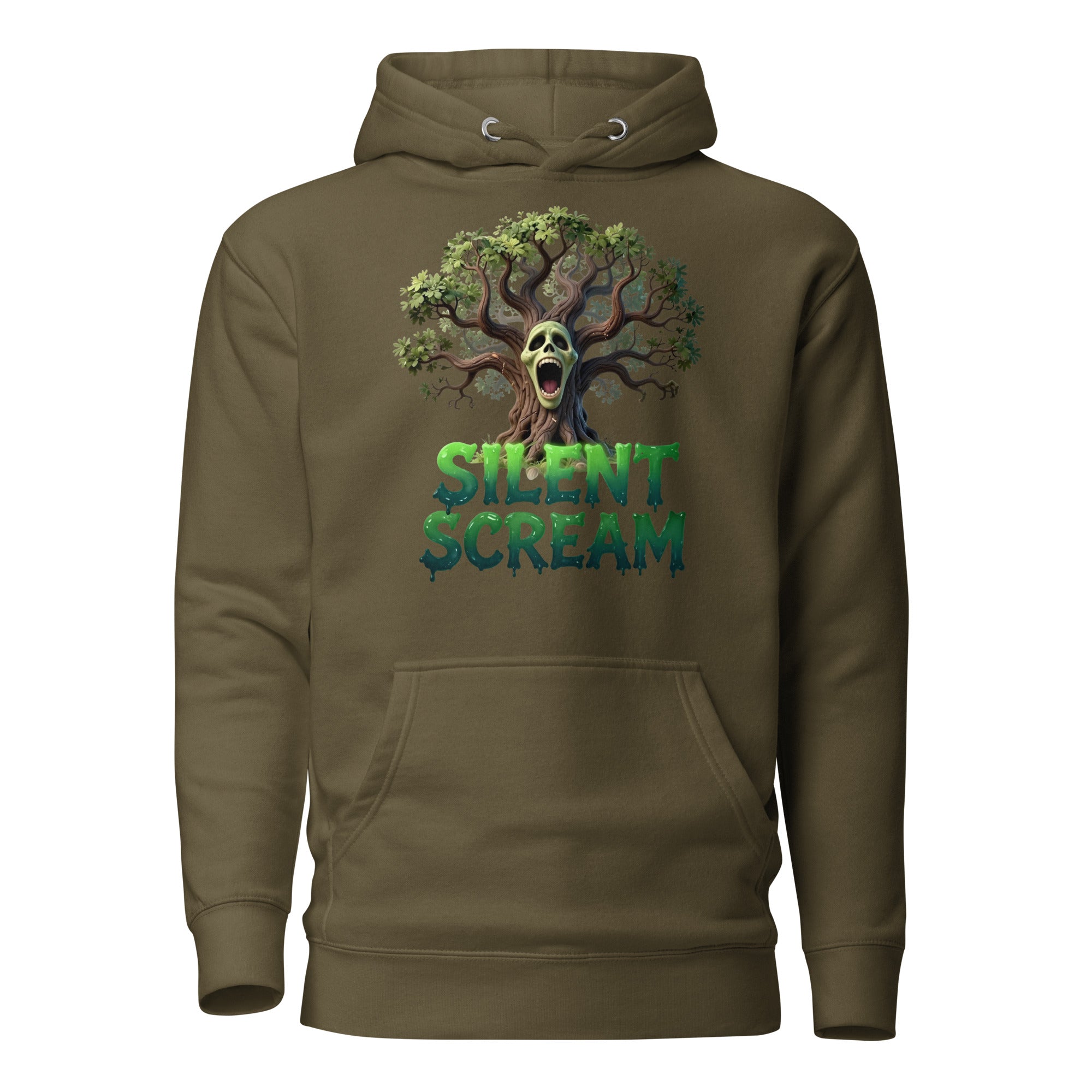 Unisex Hoodie - Silent Scream Horror Tree Unisex Hoodie – Dark Power for Elite Creators by printfluence.net