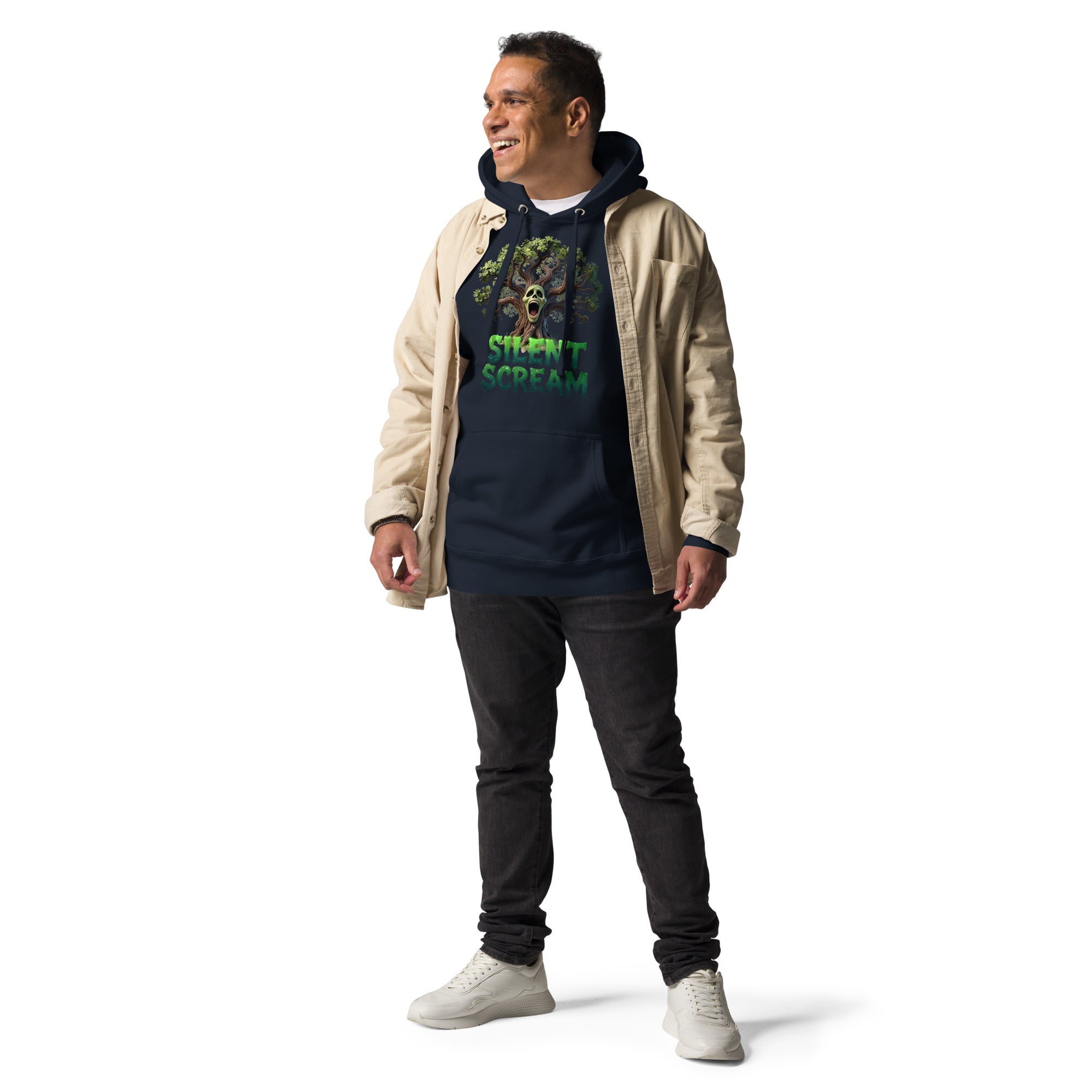 Unisex Hoodie - Silent Scream Horror Tree Unisex Hoodie – Dark Power for Elite Creators by printfluence.net