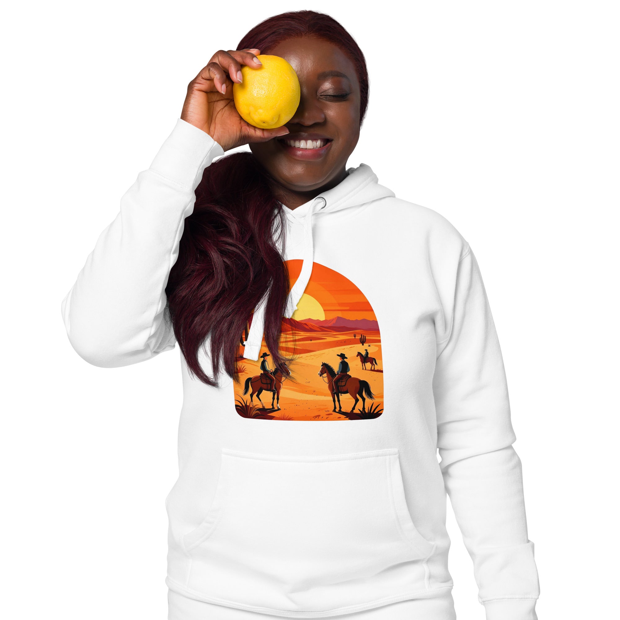 Unisex Hoodie - Elite Western Sunset Hoodie – Cowboy Legacy for Winners by printfluence.net