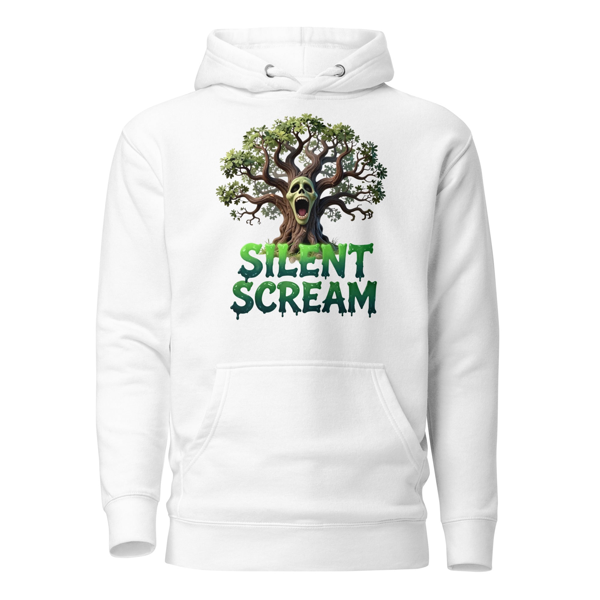 Unisex Hoodie - Silent Scream Horror Tree Unisex Hoodie – Dark Power for Elite Creators by printfluence.net