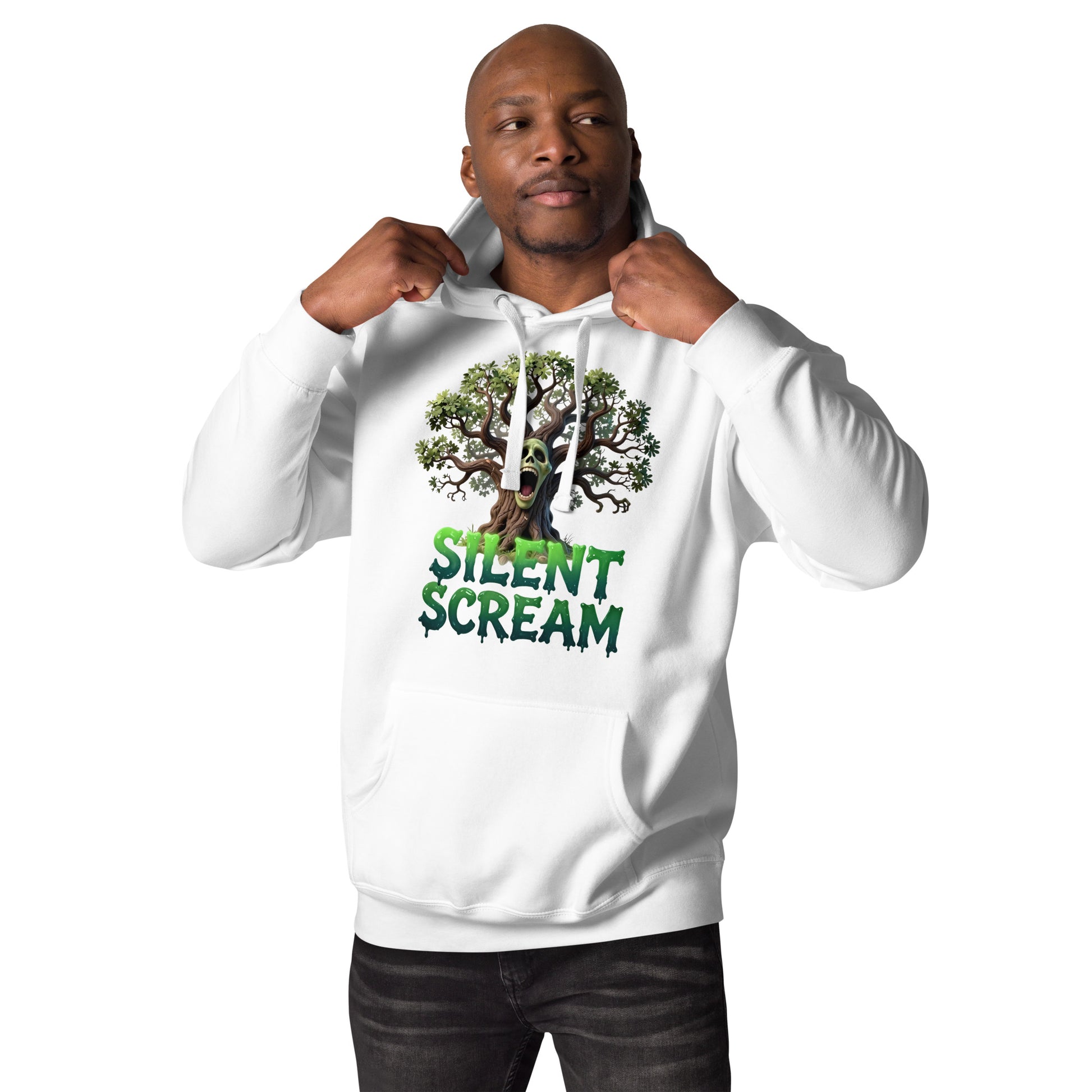 Unisex Hoodie - Silent Scream Horror Tree Unisex Hoodie – Dark Power for Elite Creators by printfluence.net