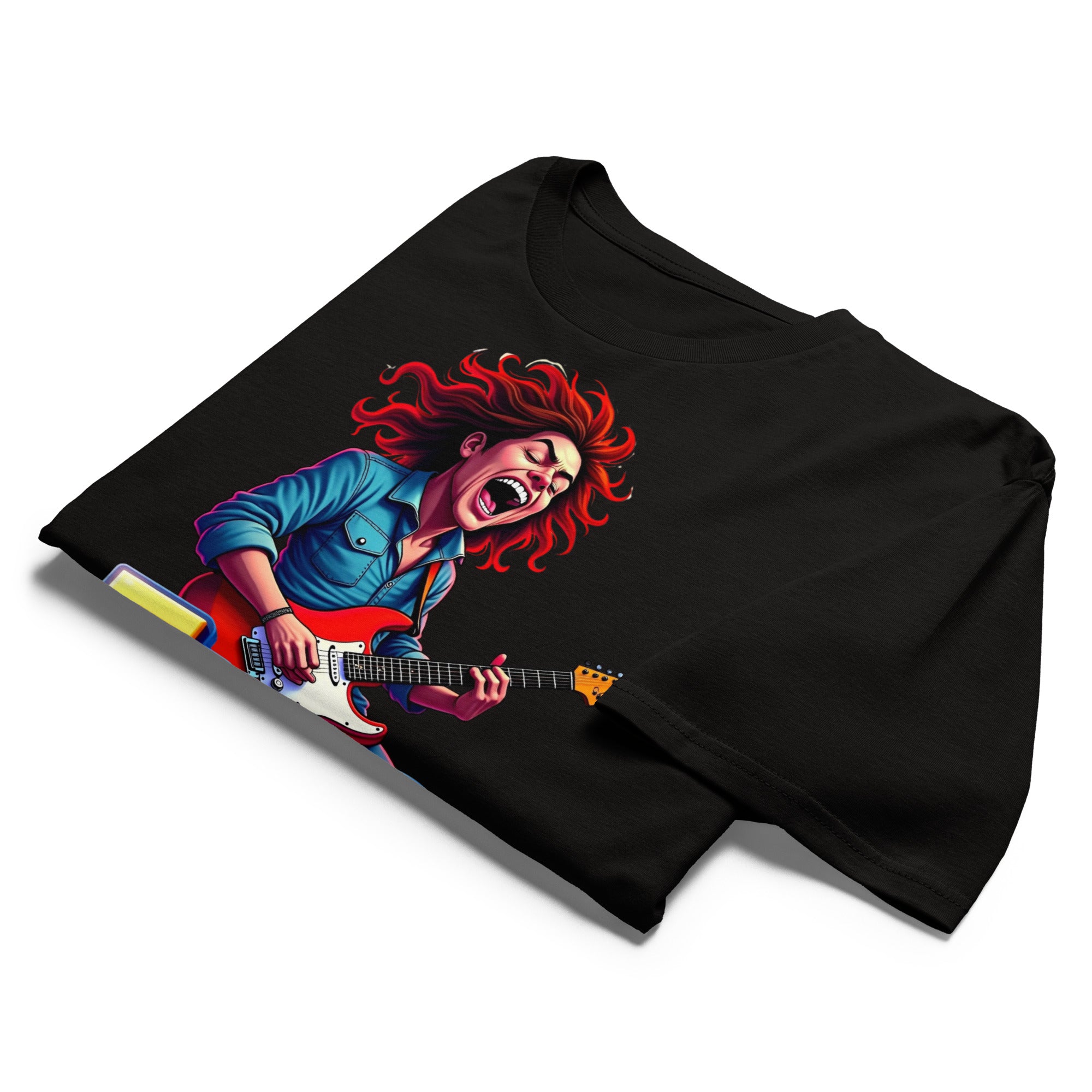 Cotton Heritage MC1082 I Men's Premium Short Sleeve Tee - Free Spirit Rocker Tee – Wild Guitar Energy by printfluence.net