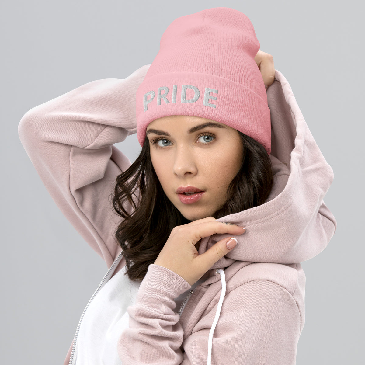 Inspirational Quotes Lovers | Cuffed Beanie — PRIDE by printfluence