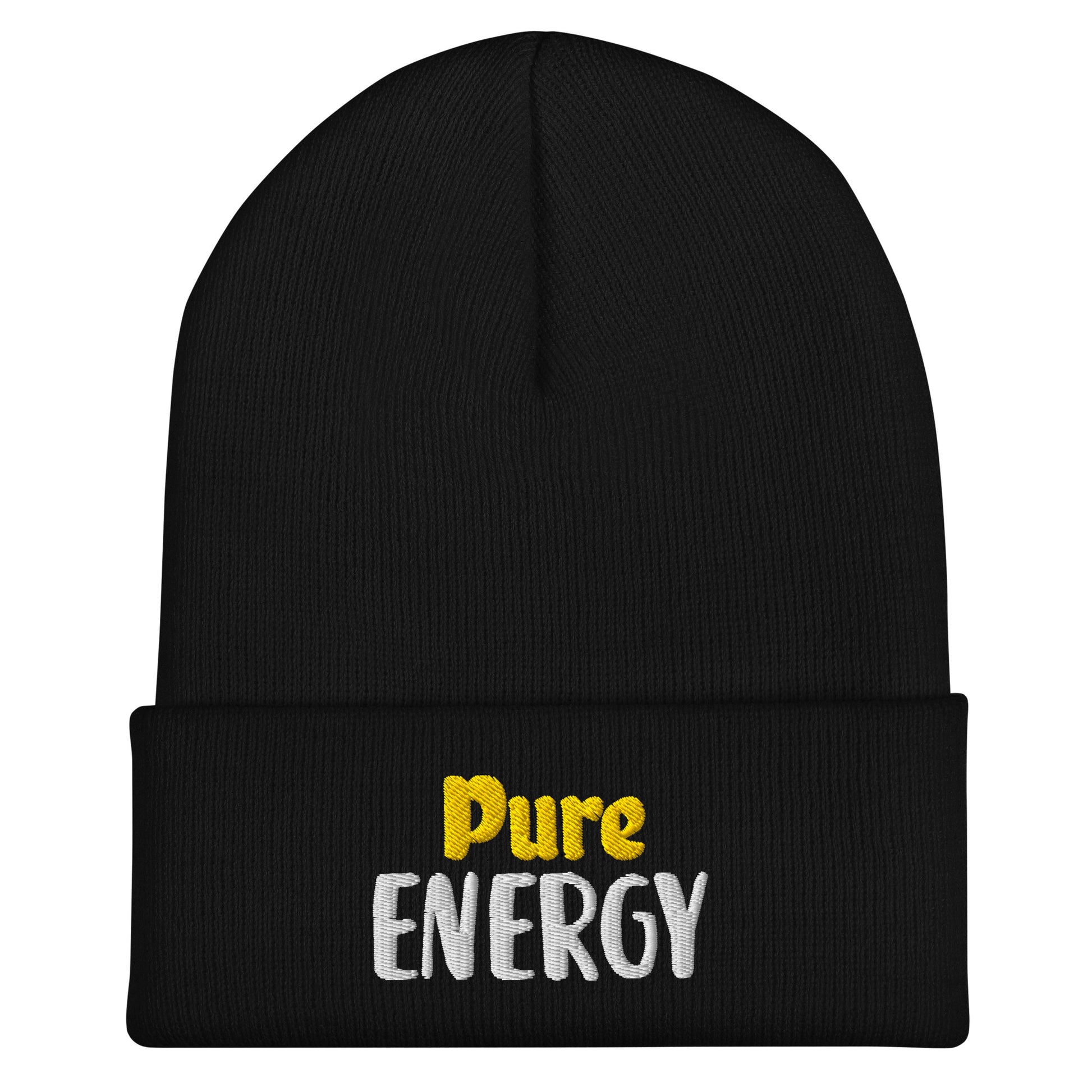 Cuffed Beanie - Pure Energy Elite Cap – Ambitious Power Unleashed by printfluence.net