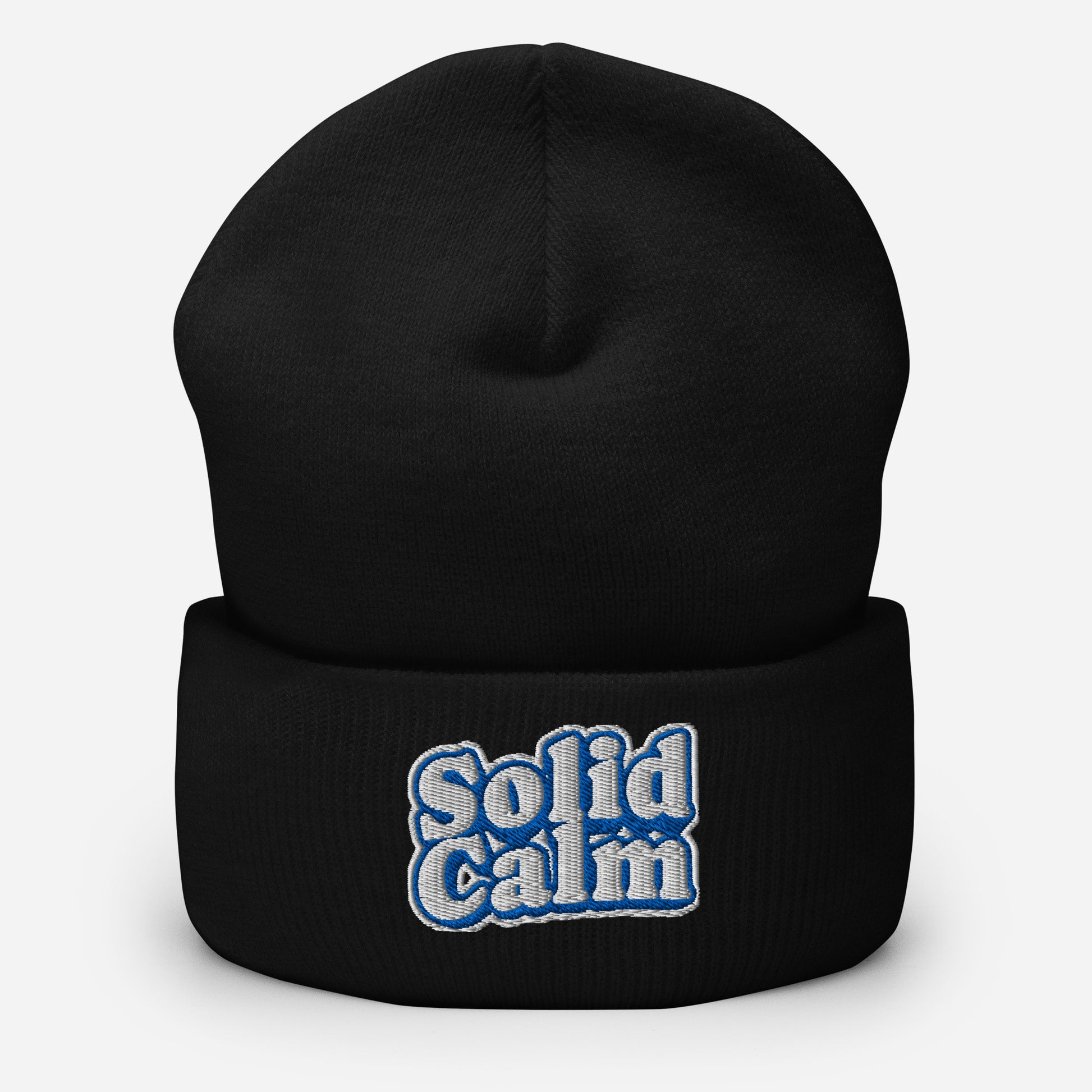 Cuffed Beanie - SOLID CALM Cuffed Beanie – For Elite Leaders Who Master Chaos by printfluence.net