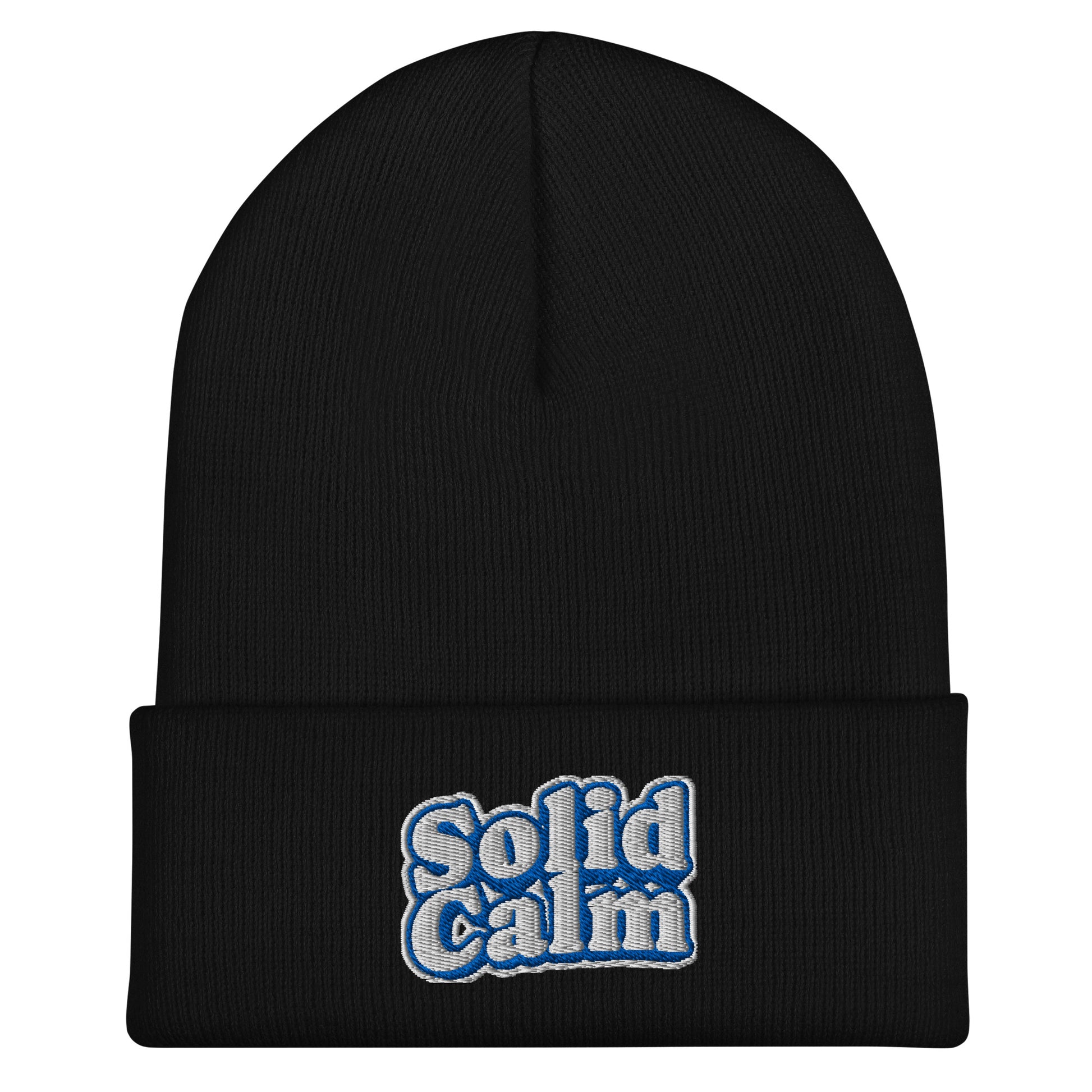 Cuffed Beanie - SOLID CALM Cuffed Beanie – For Elite Leaders Who Master Chaos by printfluence.net