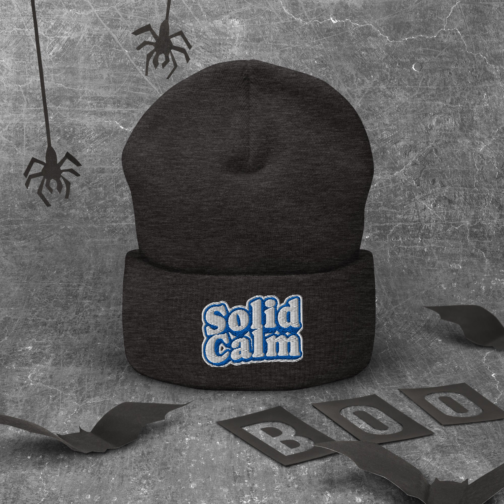 Cuffed Beanie - SOLID CALM Cuffed Beanie – For Elite Leaders Who Master Chaos by printfluence.net