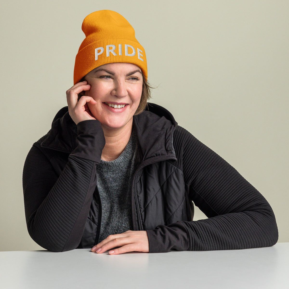Inspirational Quotes Lovers | Cuffed Beanie — PRIDE by printfluence