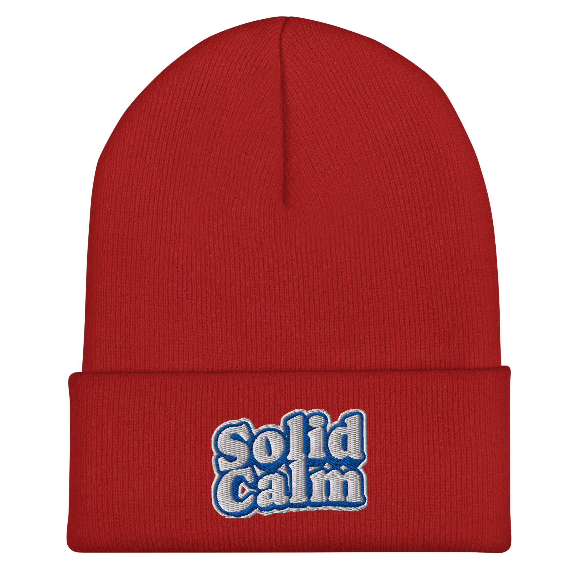 Cuffed Beanie - SOLID CALM Cuffed Beanie – For Elite Leaders Who Master Chaos by printfluence.net