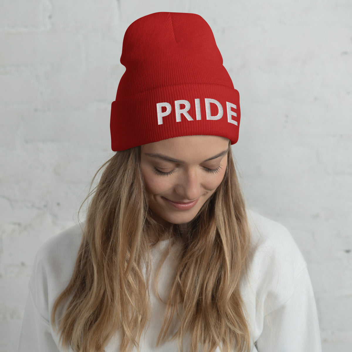 Inspirational Quotes Lovers | Cuffed Beanie — PRIDE by printfluence