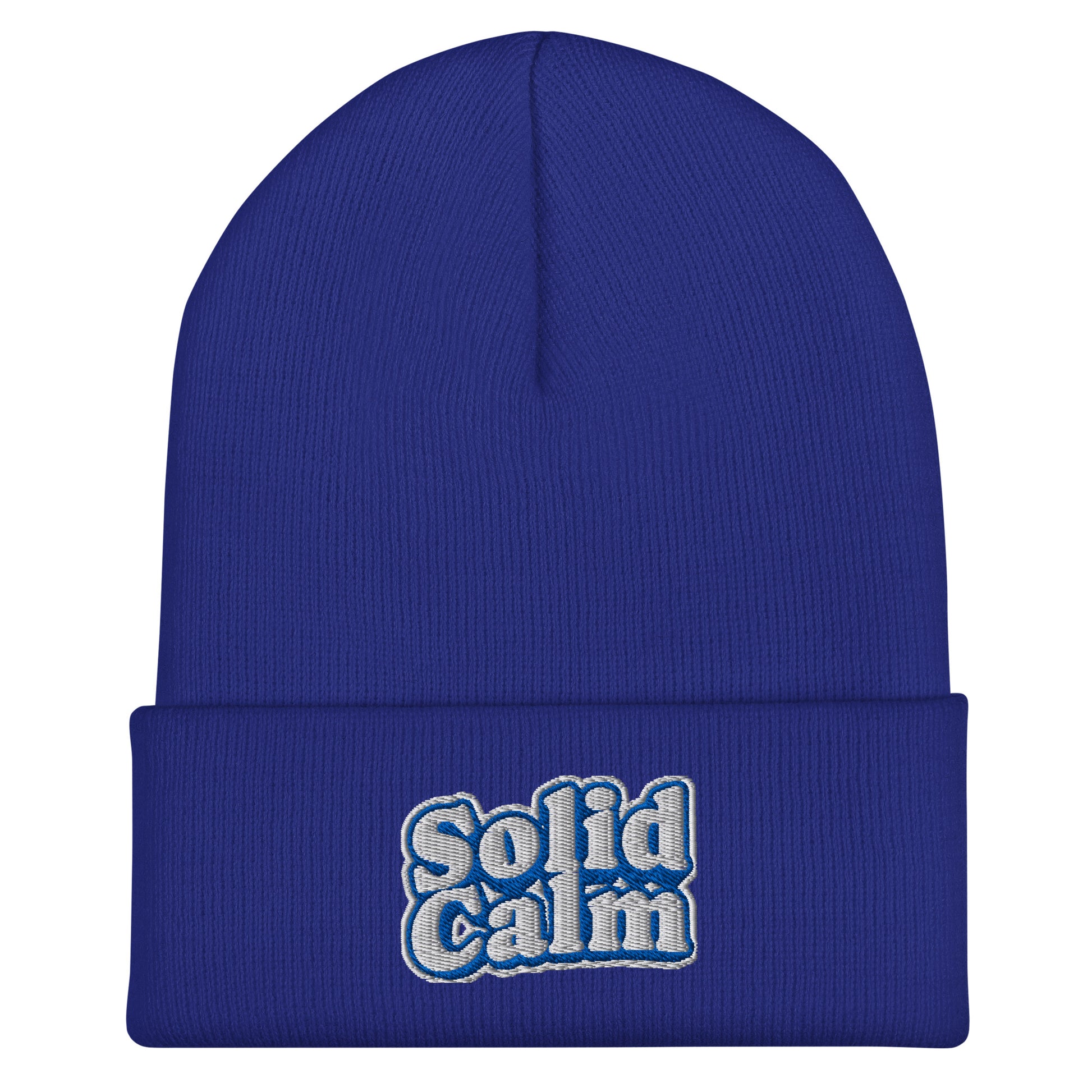 Cuffed Beanie - SOLID CALM Cuffed Beanie – For Elite Leaders Who Master Chaos by printfluence.net
