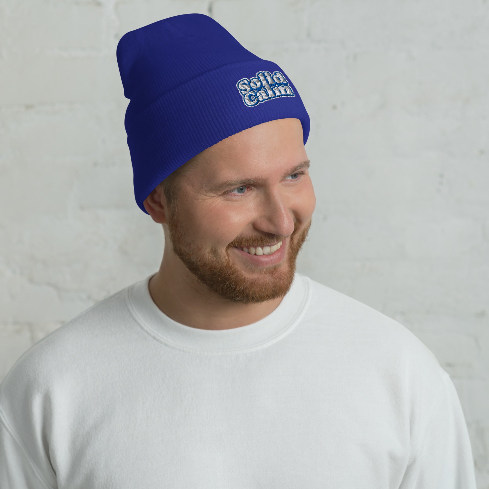 Cuffed Beanie - SOLID CALM Cuffed Beanie – For Elite Leaders Who Master Chaos by printfluence.net