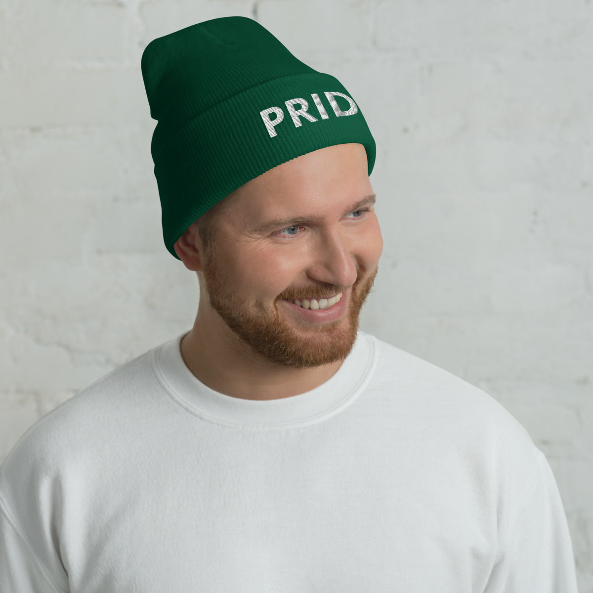 Inspirational Quotes Lovers | Cuffed Beanie — PRIDE by printfluence