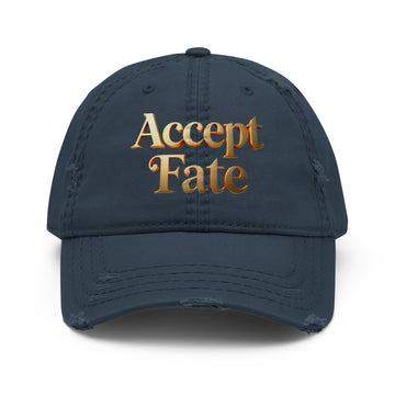 Distressed Dad Hat - Trusted Accept Fate Dad Hat – Premium Distressed Discovery by printfluence.net