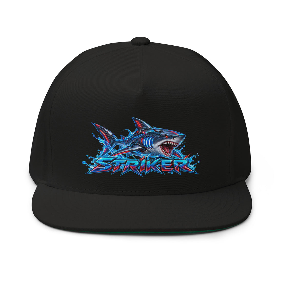 Cyberpunk Animals Lovers | Flat Bill Cap — STRIKER by printfluence