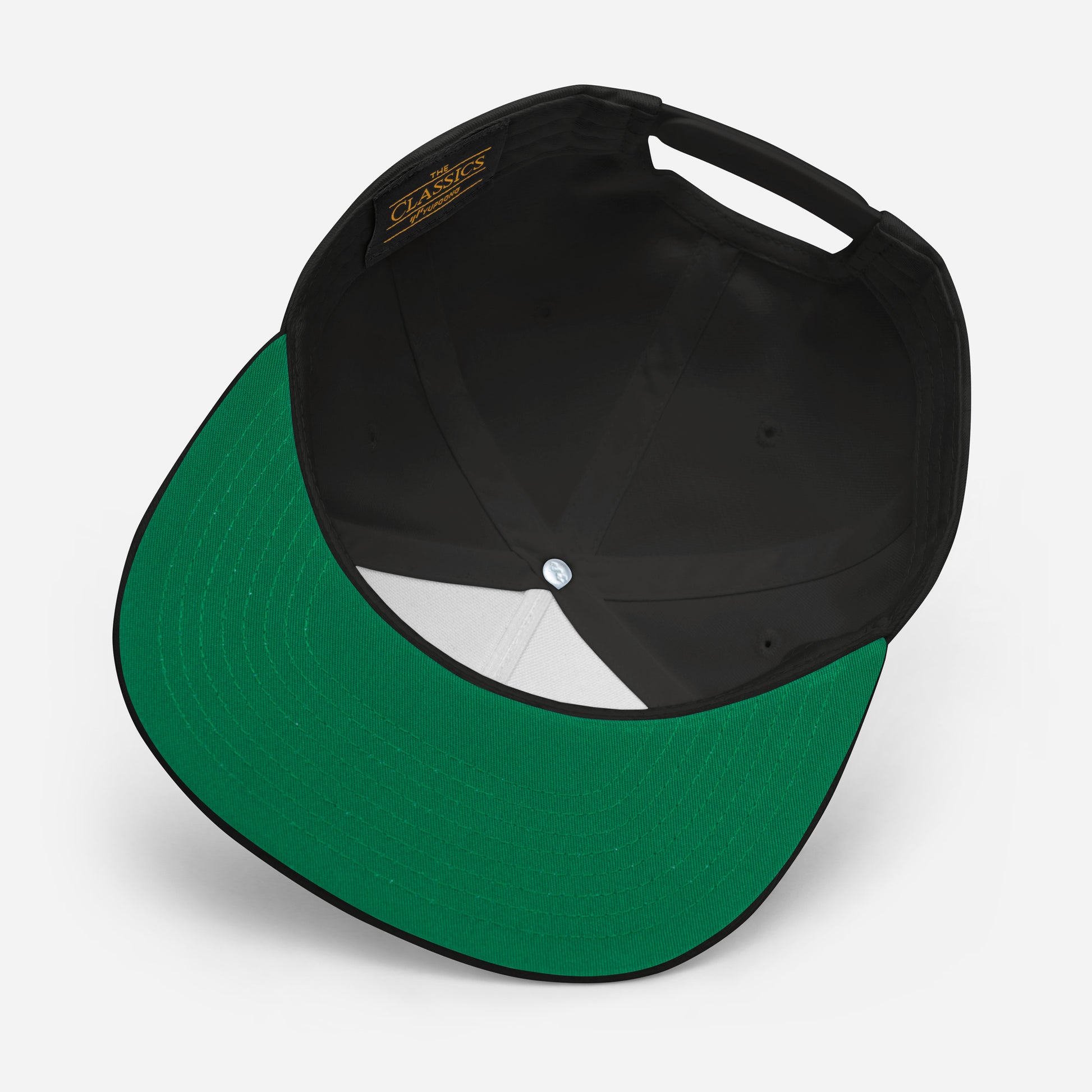 Flat Bill Cap - Golden Championship Trophy Victory - Premium Royal Success Graphic Design by printfluence.net