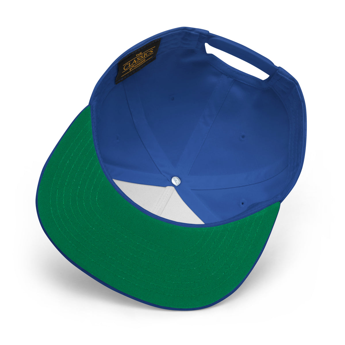 Fishing Lovers Structured Wool Blend Flat Bill Cap with Vintage Feather Fly Fishing and "STREAM" Design by printfluence.net