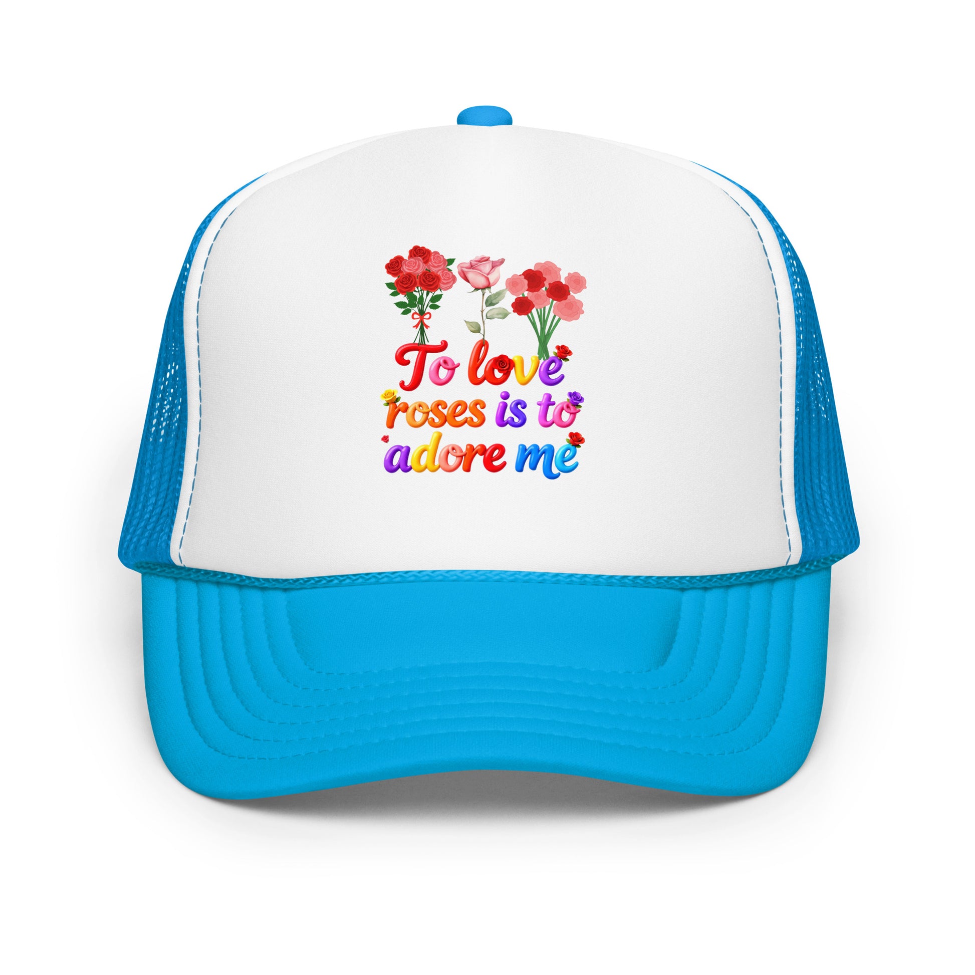 Foam trucker hat - Elite Rose Love Trucker Hat – Opulent Foam Luxury by printfluence.net