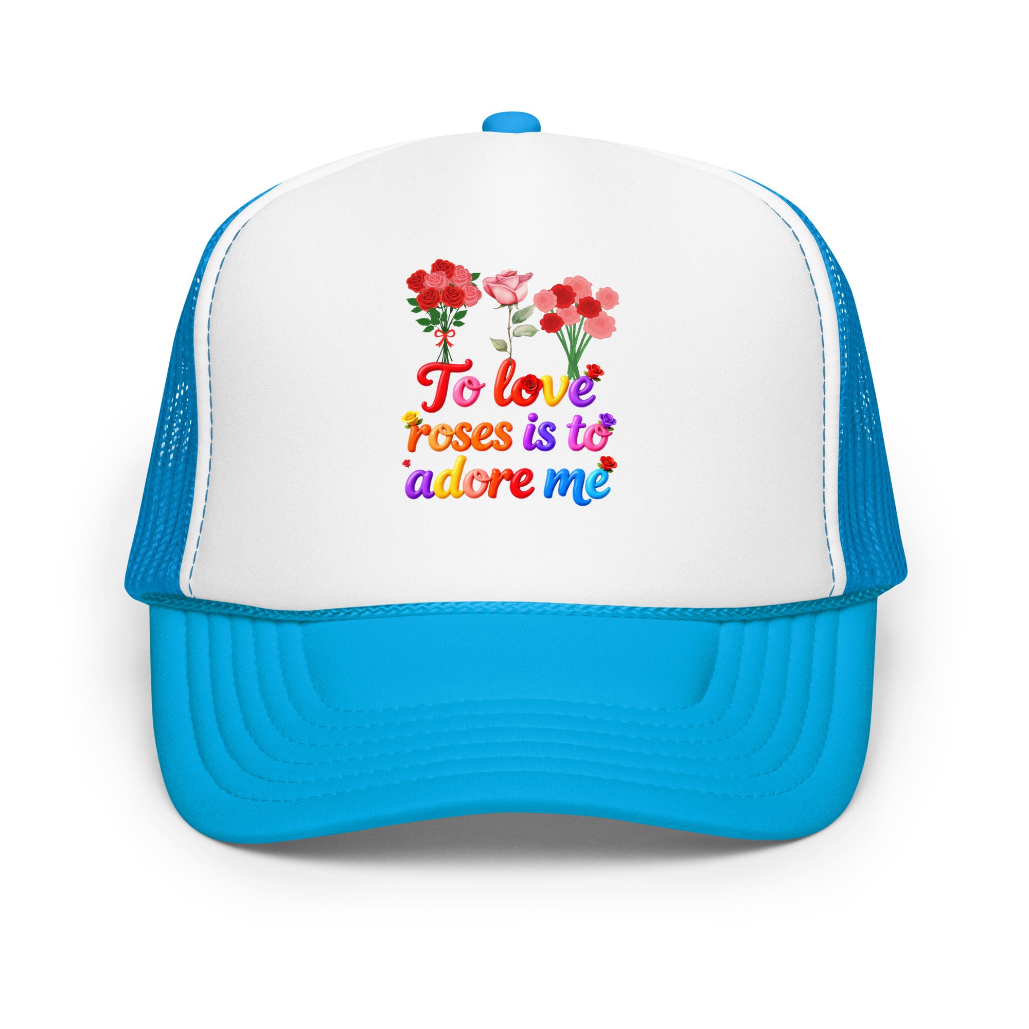 Foam trucker hat - Elite Rose Love Trucker Hat – Opulent Foam Luxury by printfluence.net