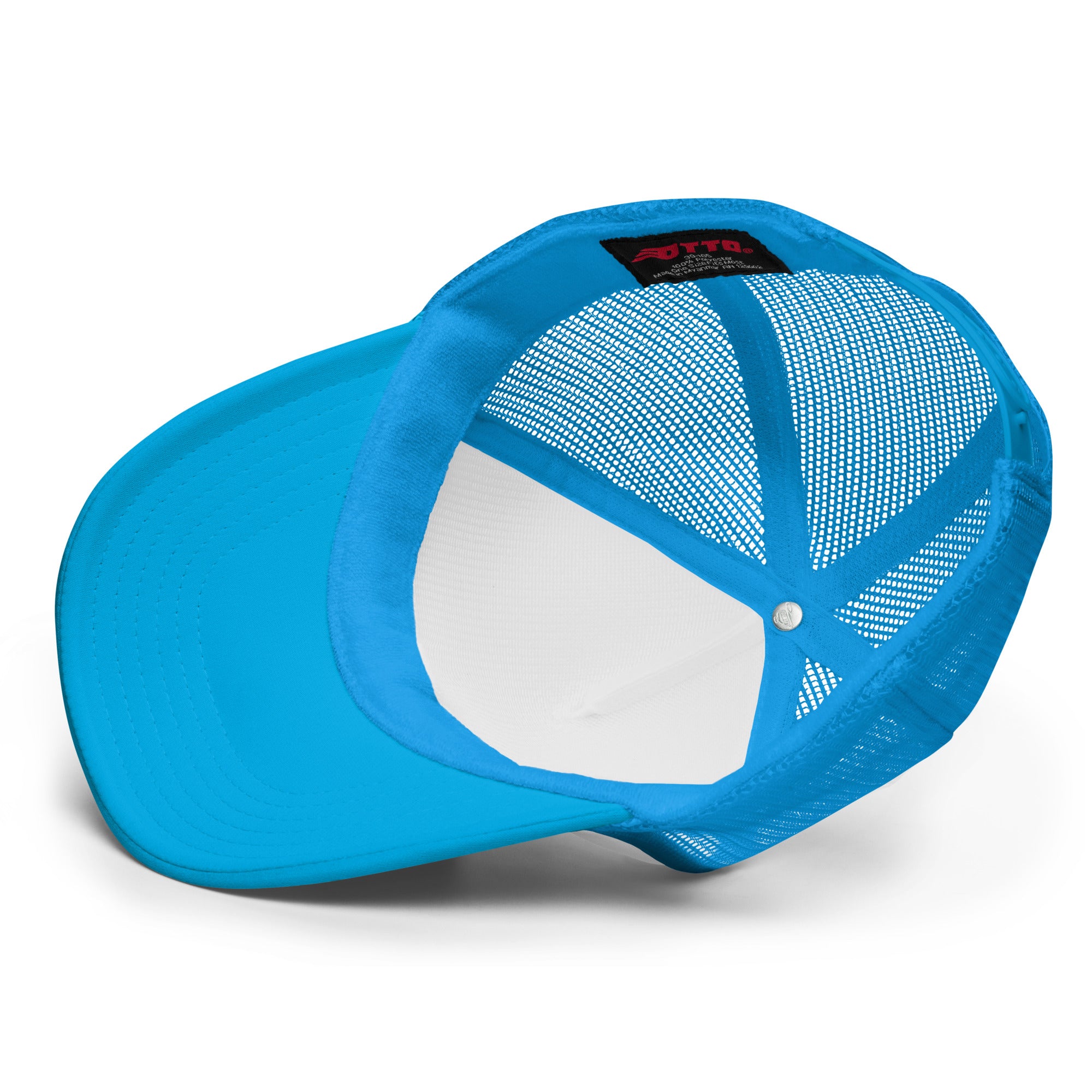 Foam trucker hat - Numbers Rule Universe Foam Trucker Hat – Bold Futuristic Quote Cap by printfluence.net