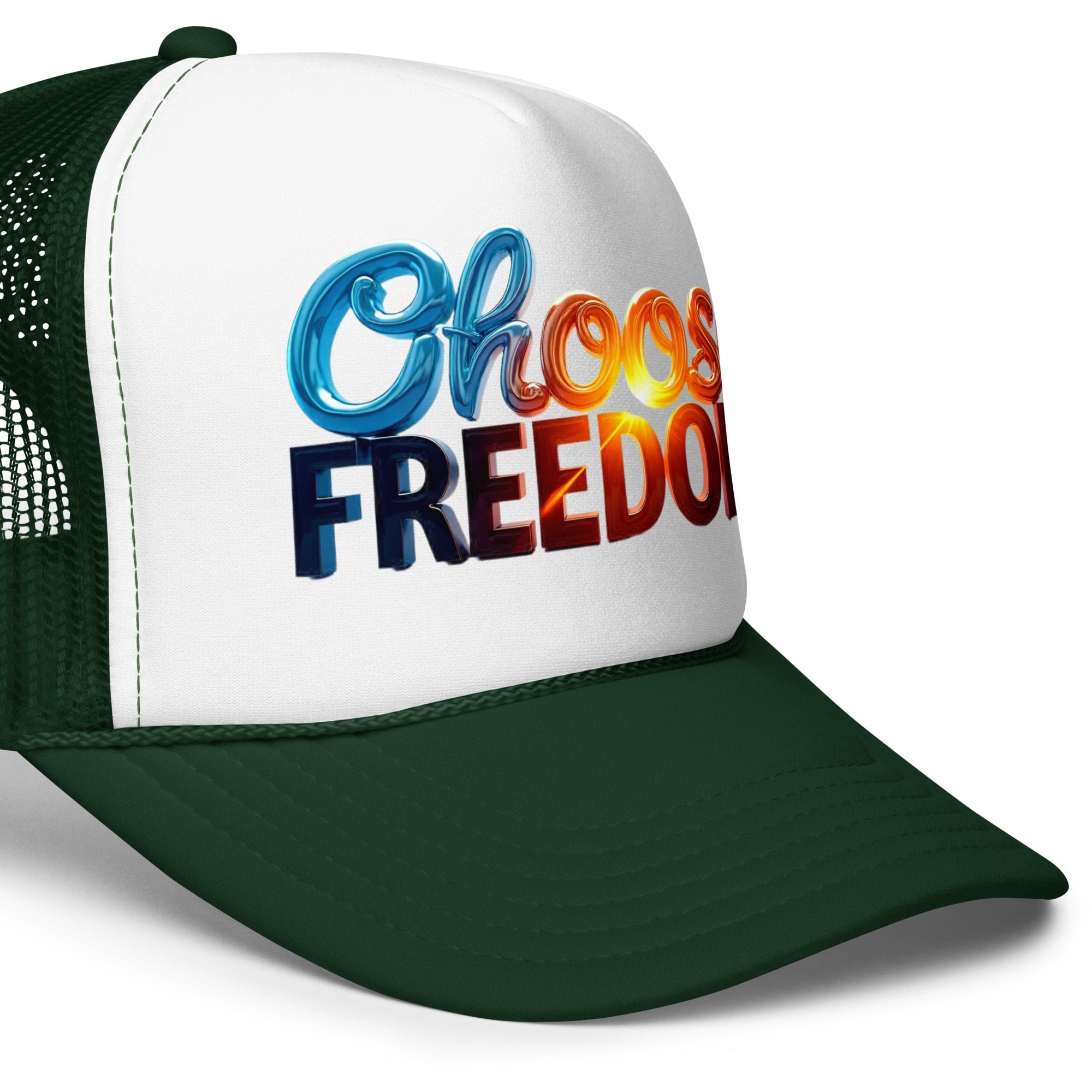 Foam trucker hat - Choose Freedom Foam Trucker Hat – Bold Liberty Street Style by printfluence.net