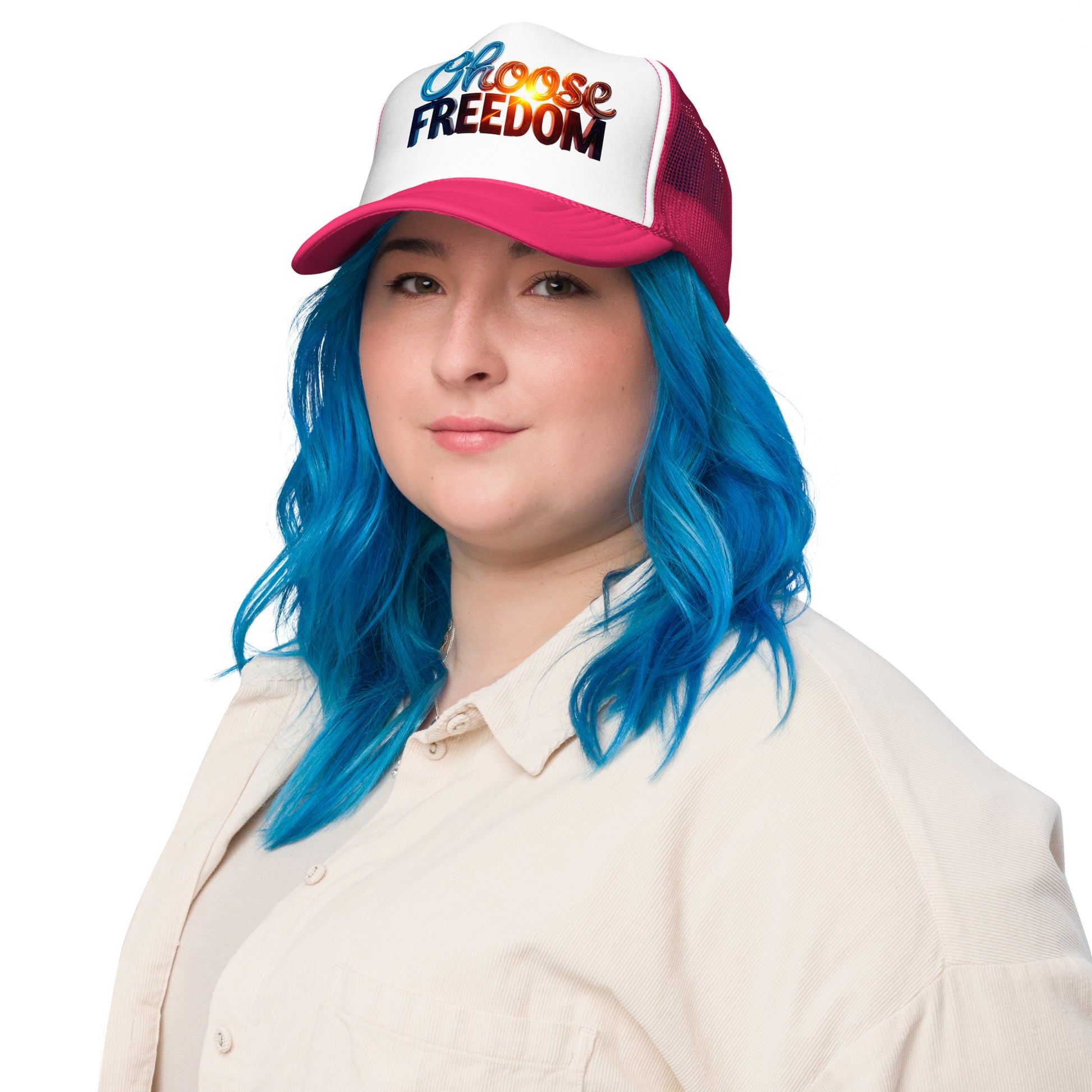 Foam trucker hat - Choose Freedom Foam Trucker Hat – Bold Liberty Street Style by printfluence.net
